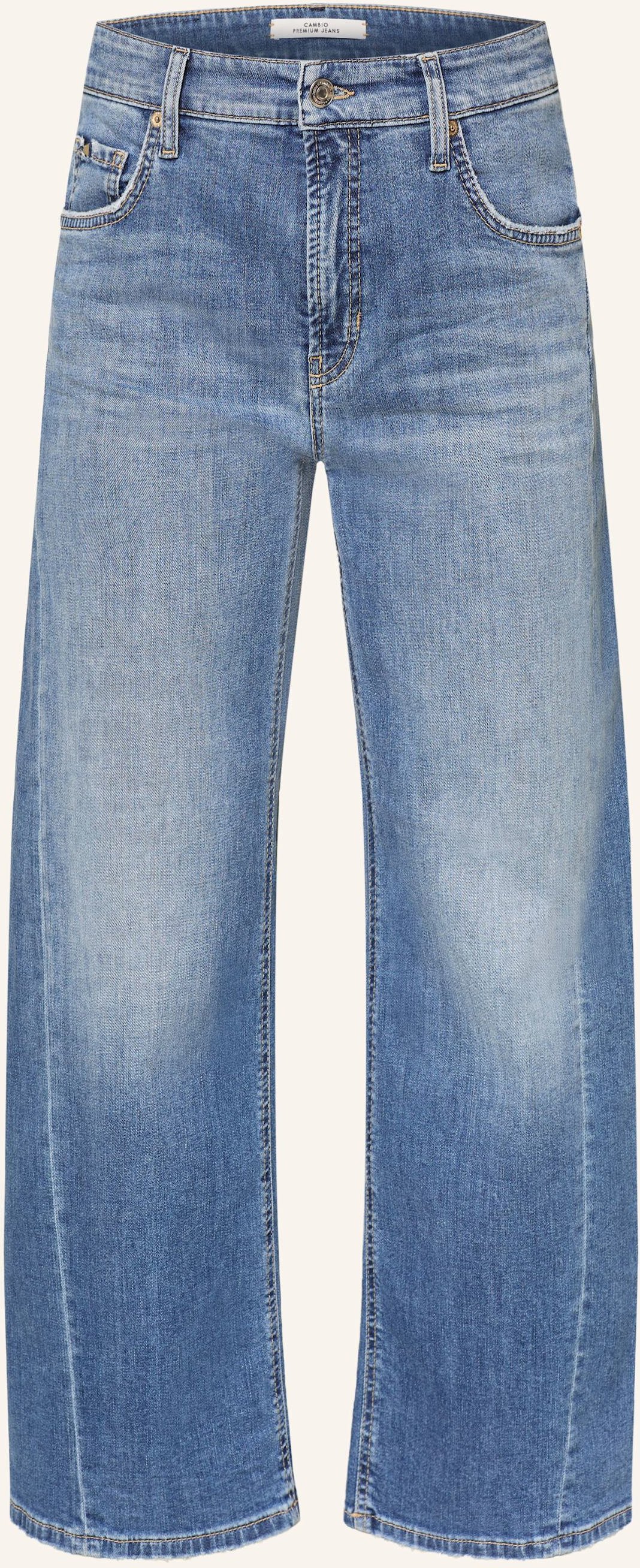 Cambio Mom Jeans Oria Mit Nieten blau