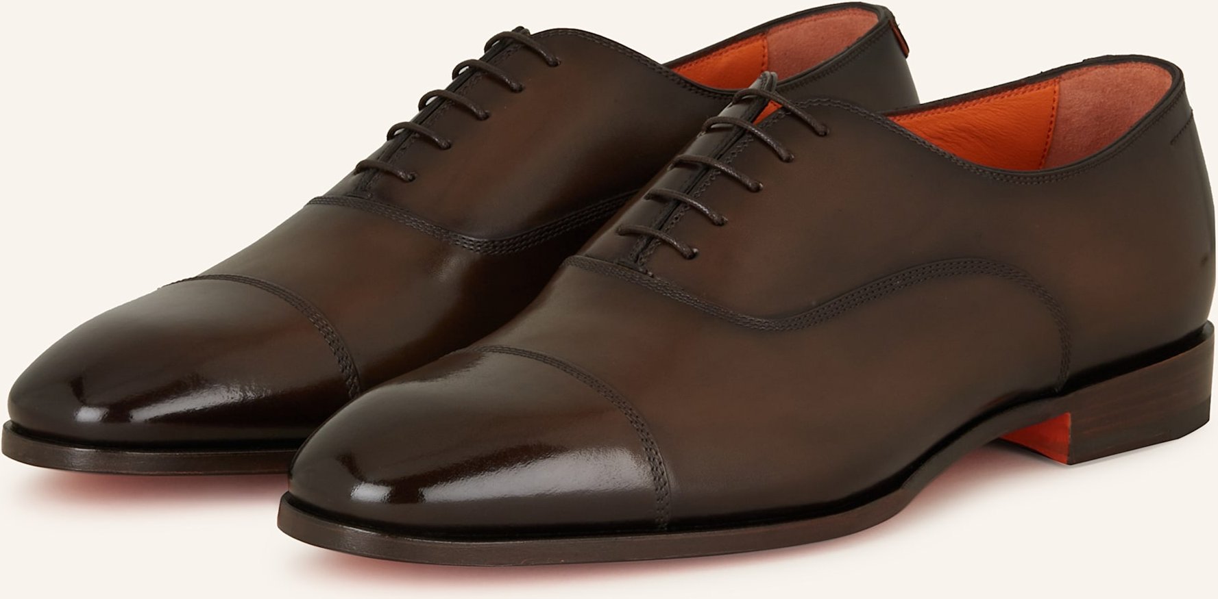 Santoni Schnürer Archie braun