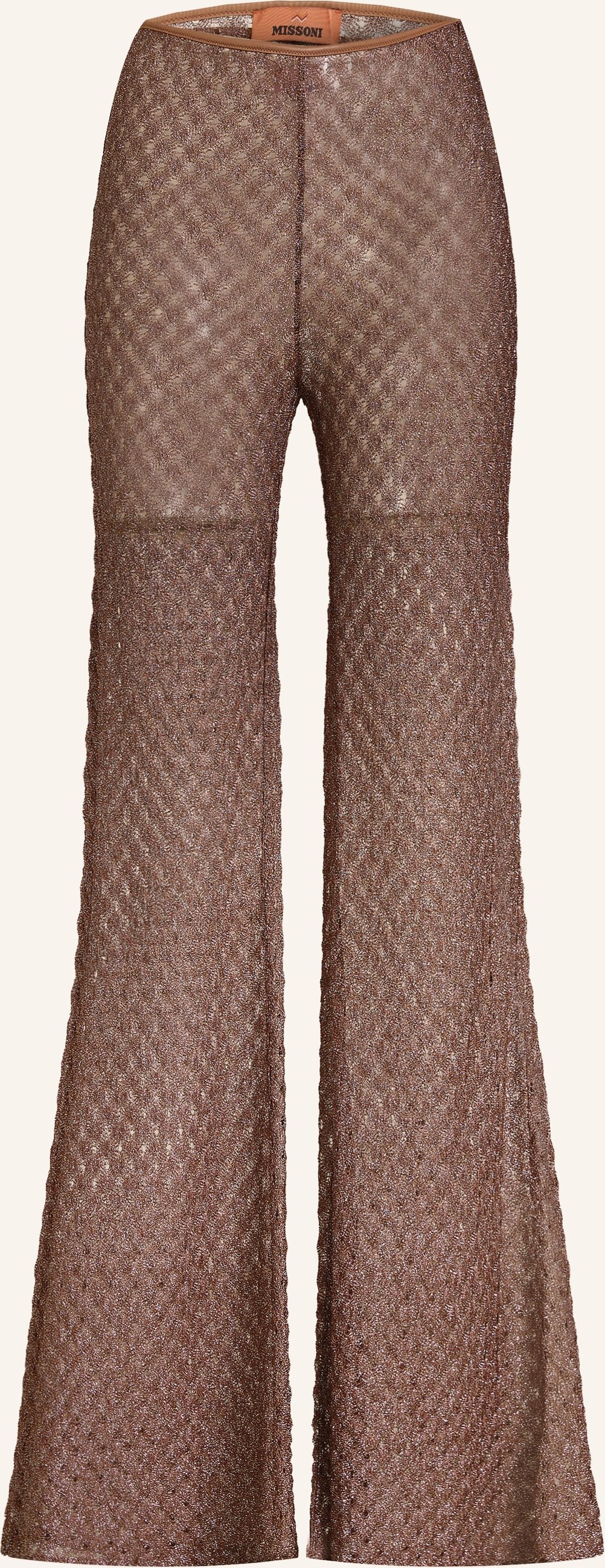 Missoni Marlenehose Mit Glitzergarn braun