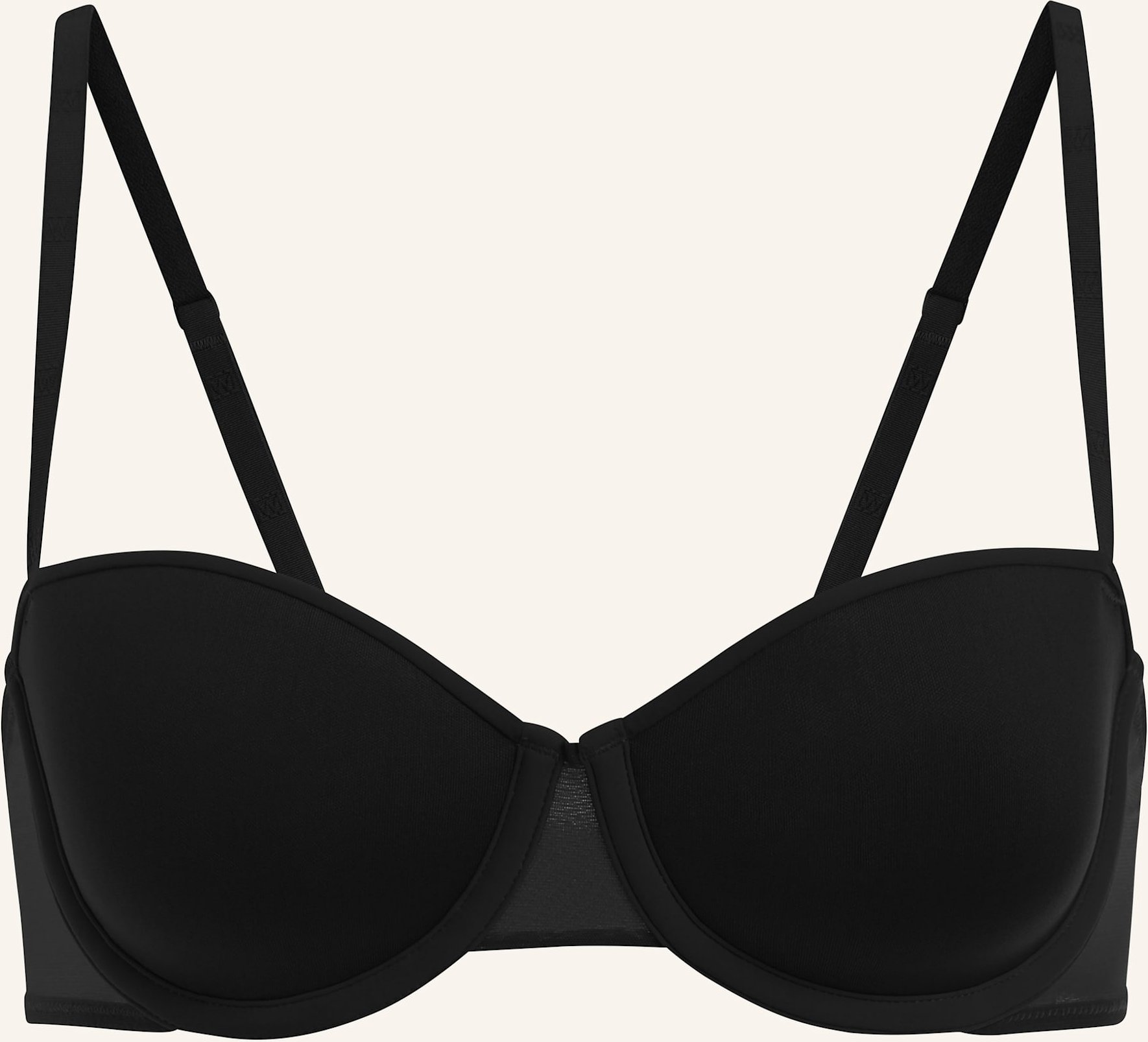 Wolford Bh Sheer Opaque Bandeau Bra schwarz