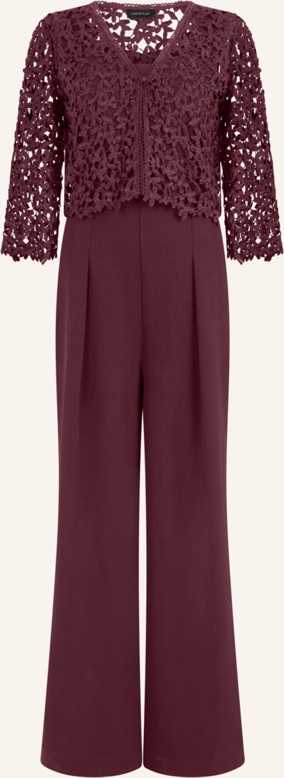 Apart Overall Mit Spitzenjäckchen rot