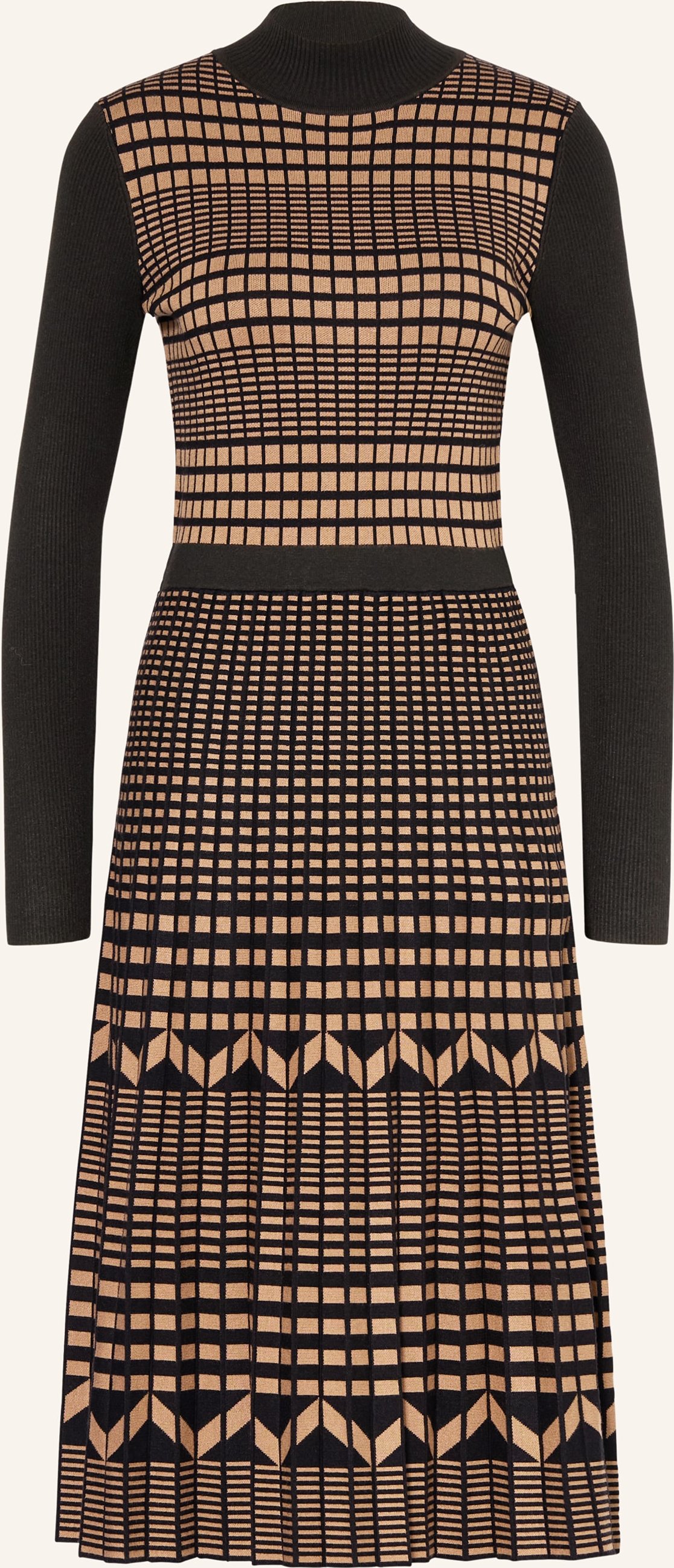 Phase Eight Strickkleid Bethan Mit Plissees beige