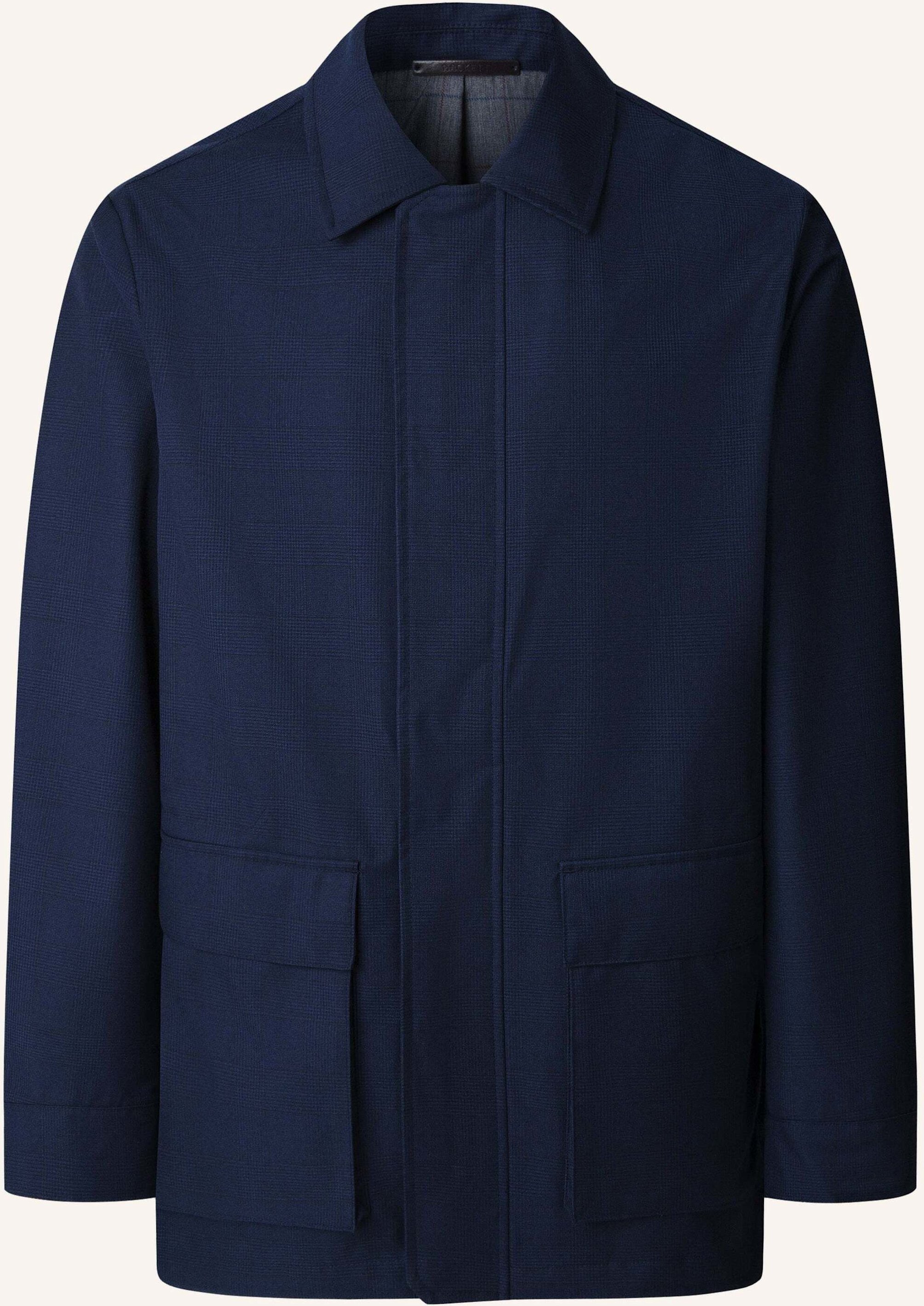 Hackett London Fieldjacket Pow 2 Pkt Carcoat blau