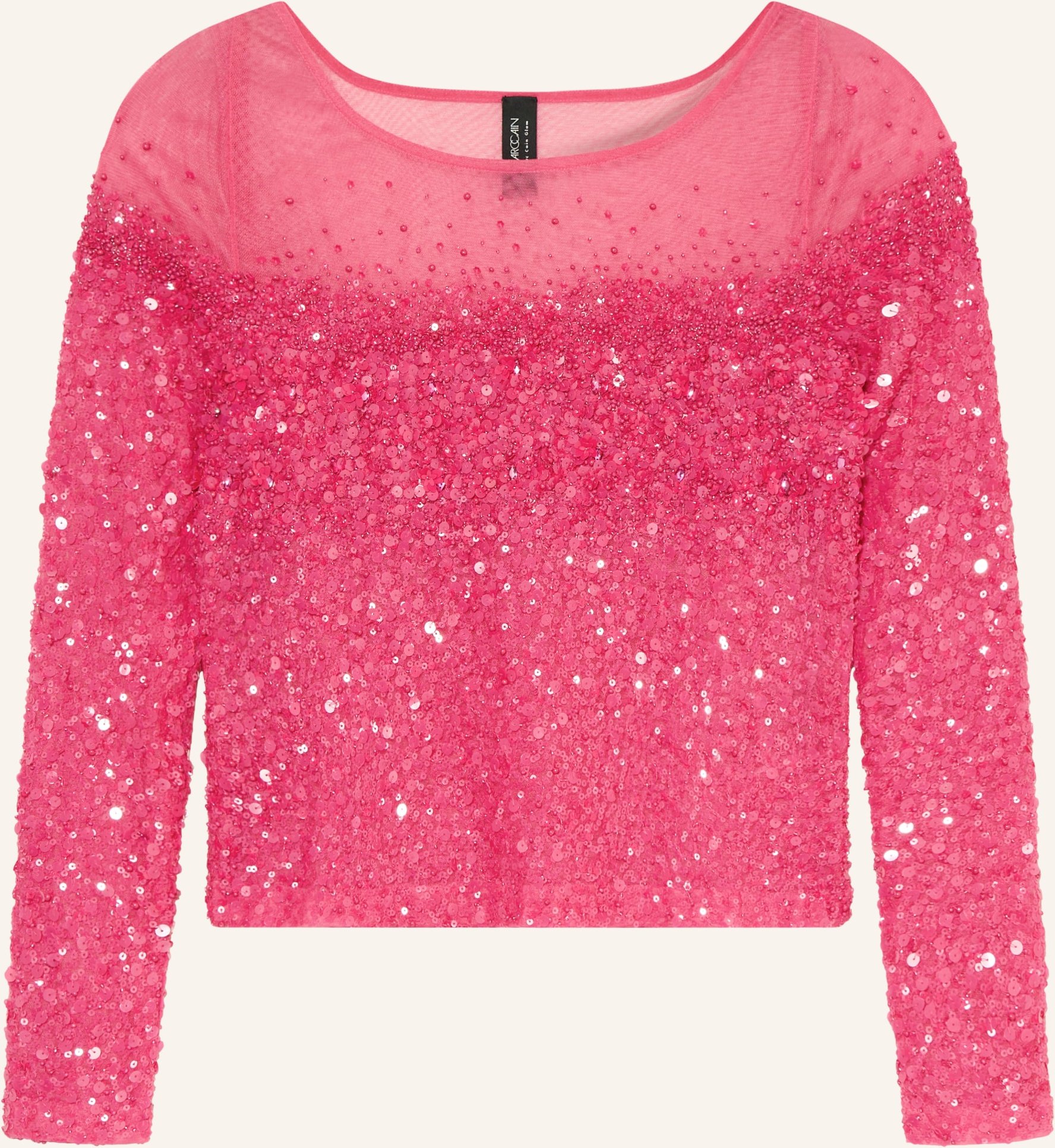Marc Cain Blusenshirt Mit Pailletten pink
