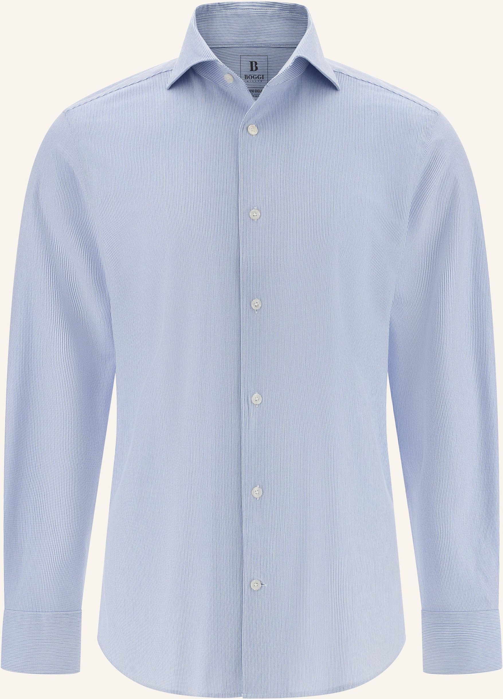 Boggi Milano Jerseyhemd Regular Fit blau