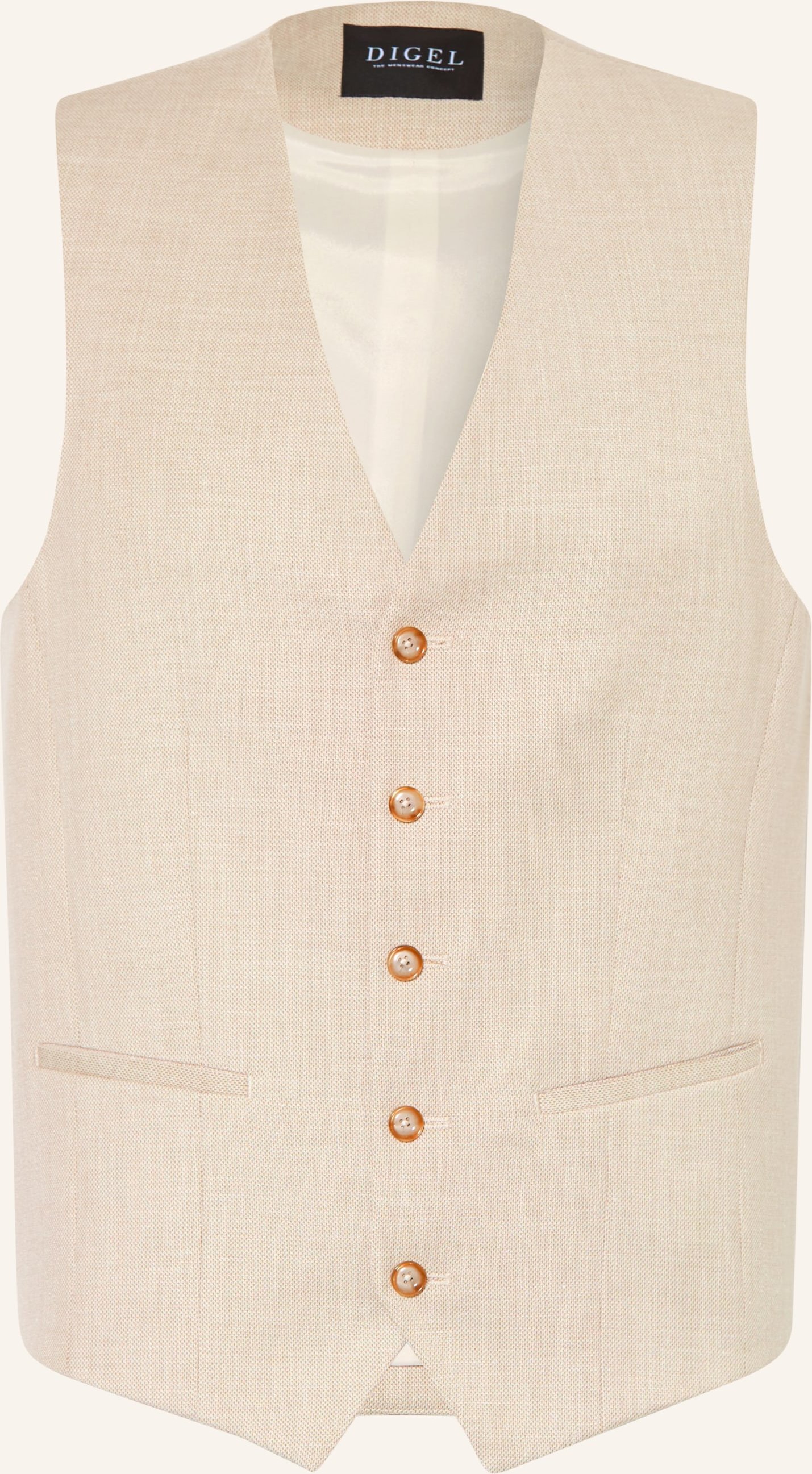 Digel Anzugweste Edgar Slim Fit beige