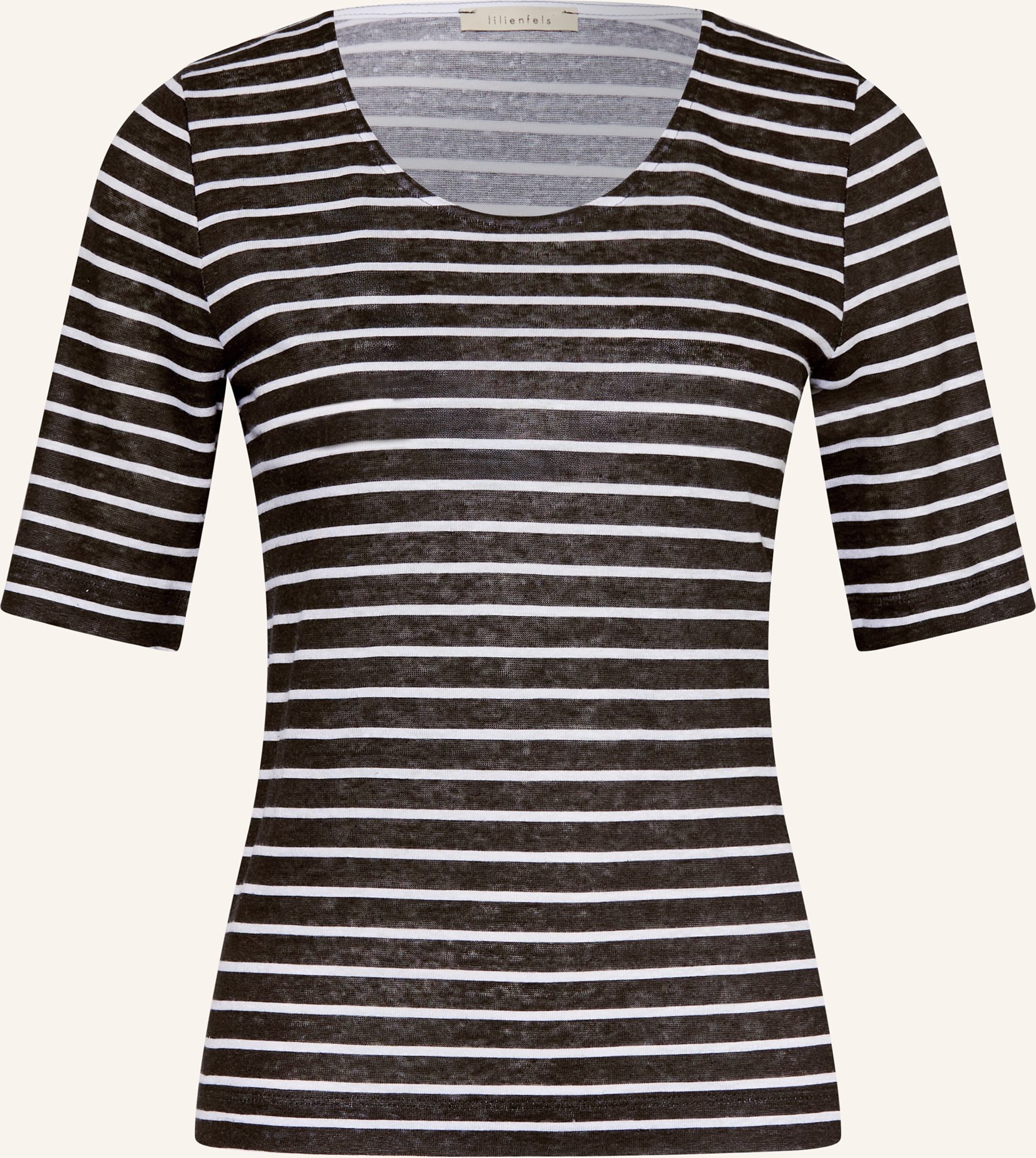 Lilienfels T-Shirt Aus Leinen schwarz