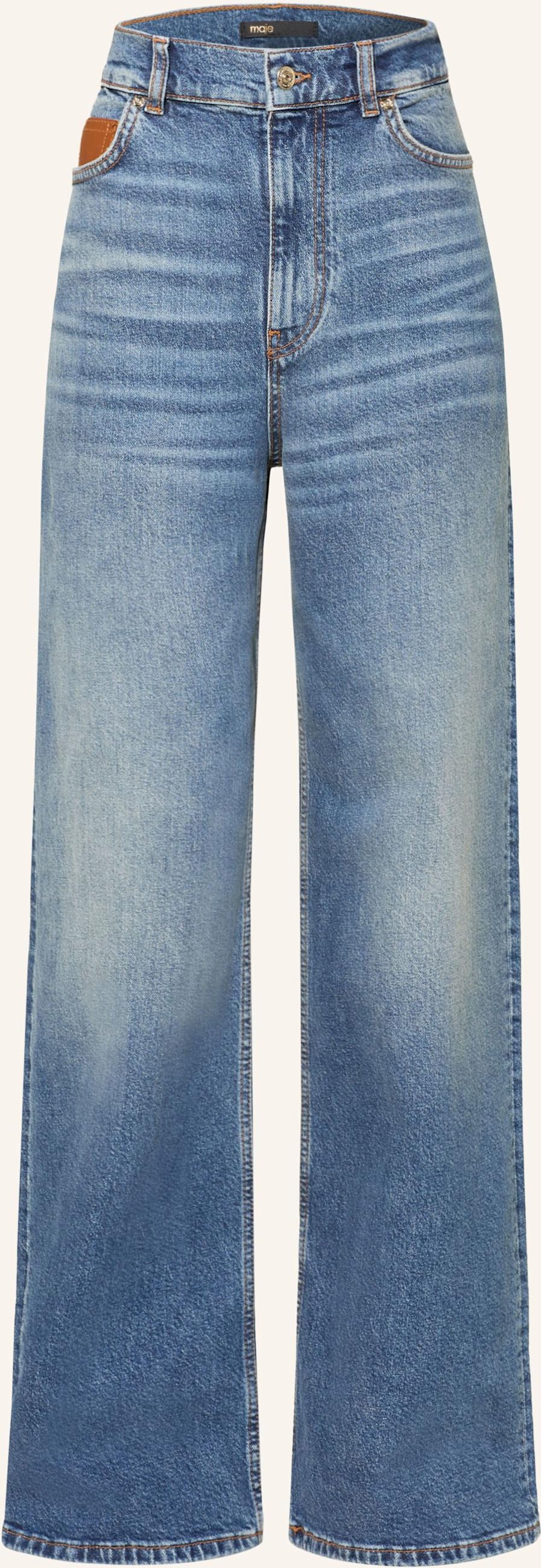 Maje Wide Leg Jeans blau