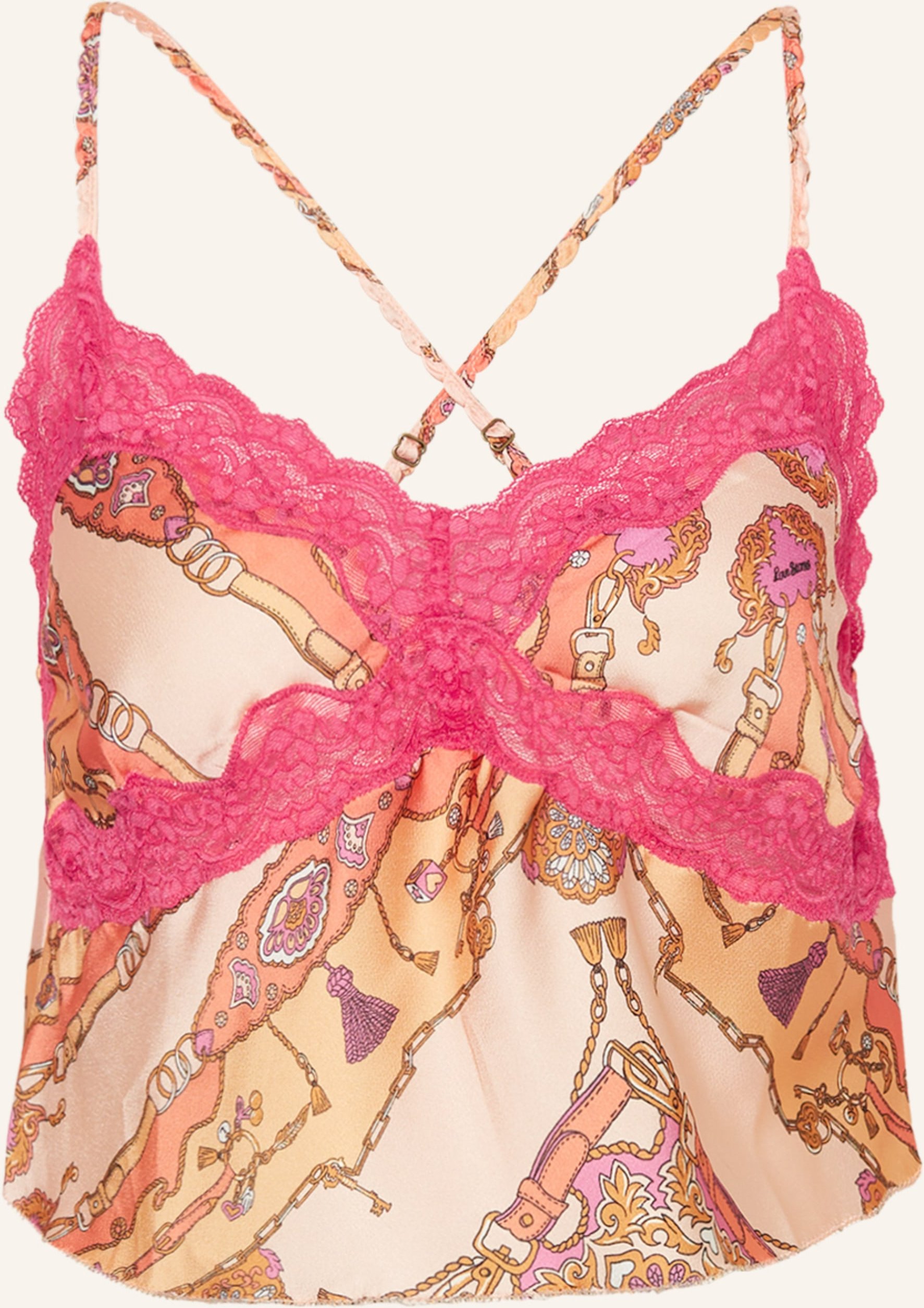 Thumbnail - Love Stories Schlaftop Parker Aus Satin pink