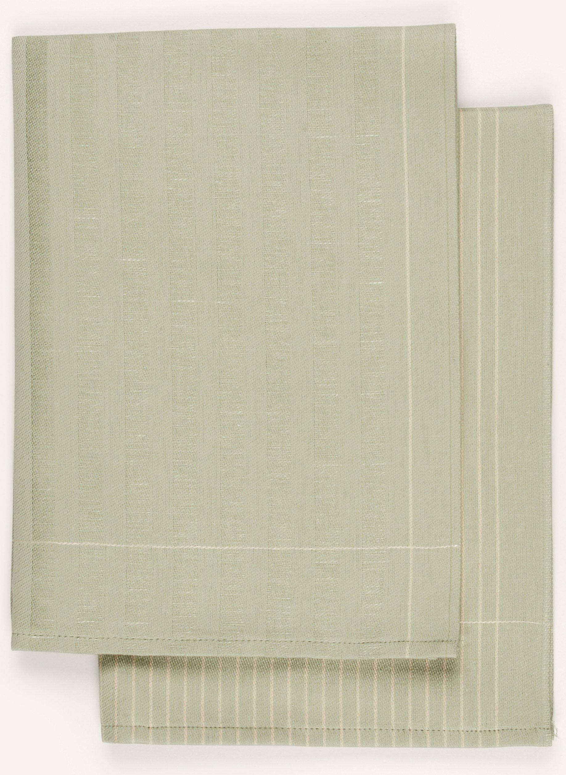 Ross 2er-Set Geschirrtücher Mit Leinen gruen