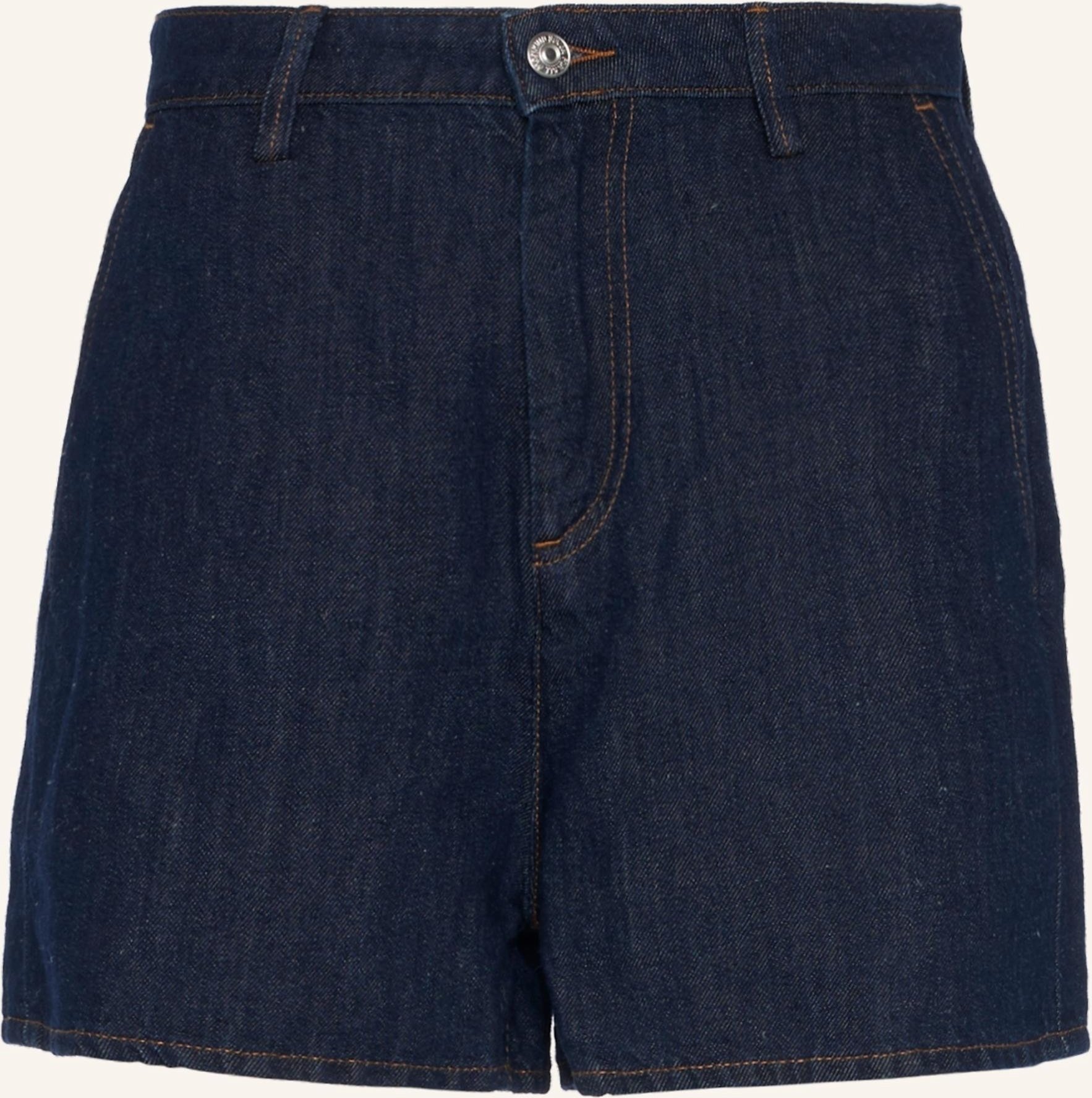 7 For All Mankind Jeansshorts Mit Leinen blau