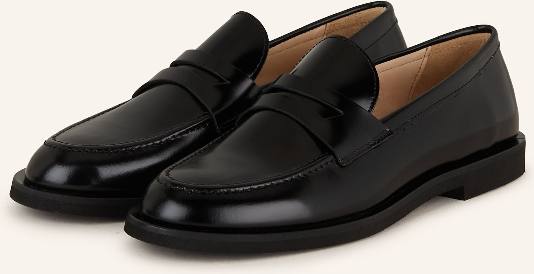 Mrs & Hugs Penny-Loafer schwarz