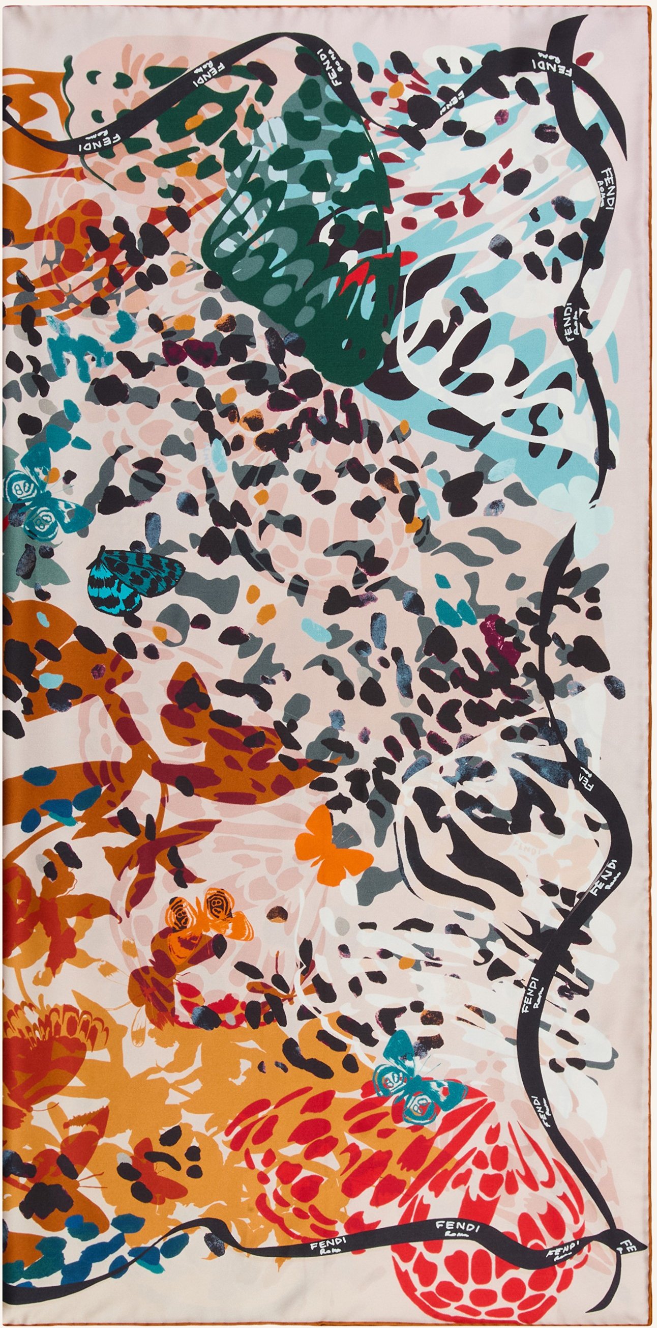 Fendi Seidentuch orange