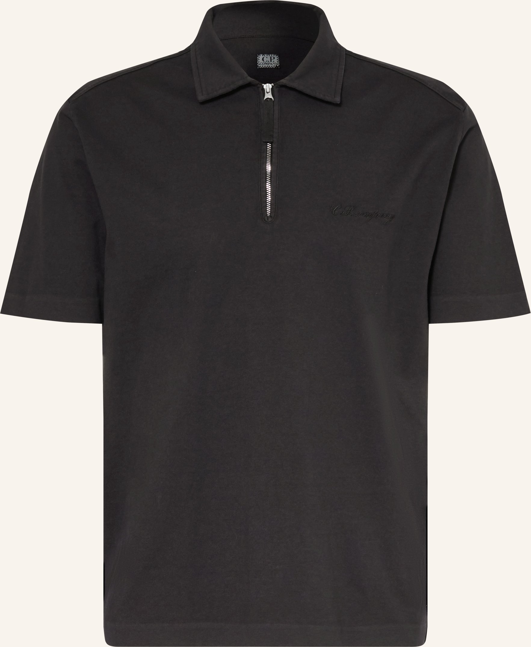 C.P. Company Jersey-Poloshirt schwarz