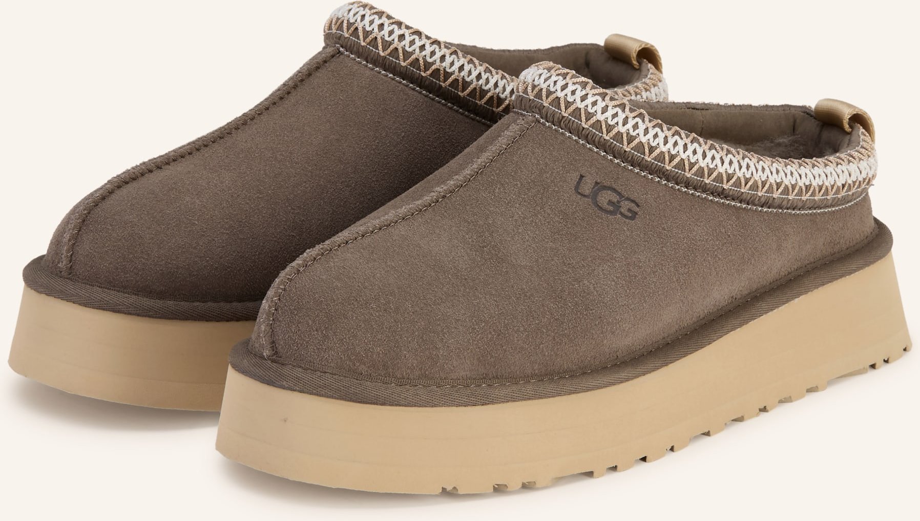 Ugg Plateau-Pantoletten Tazz gruen