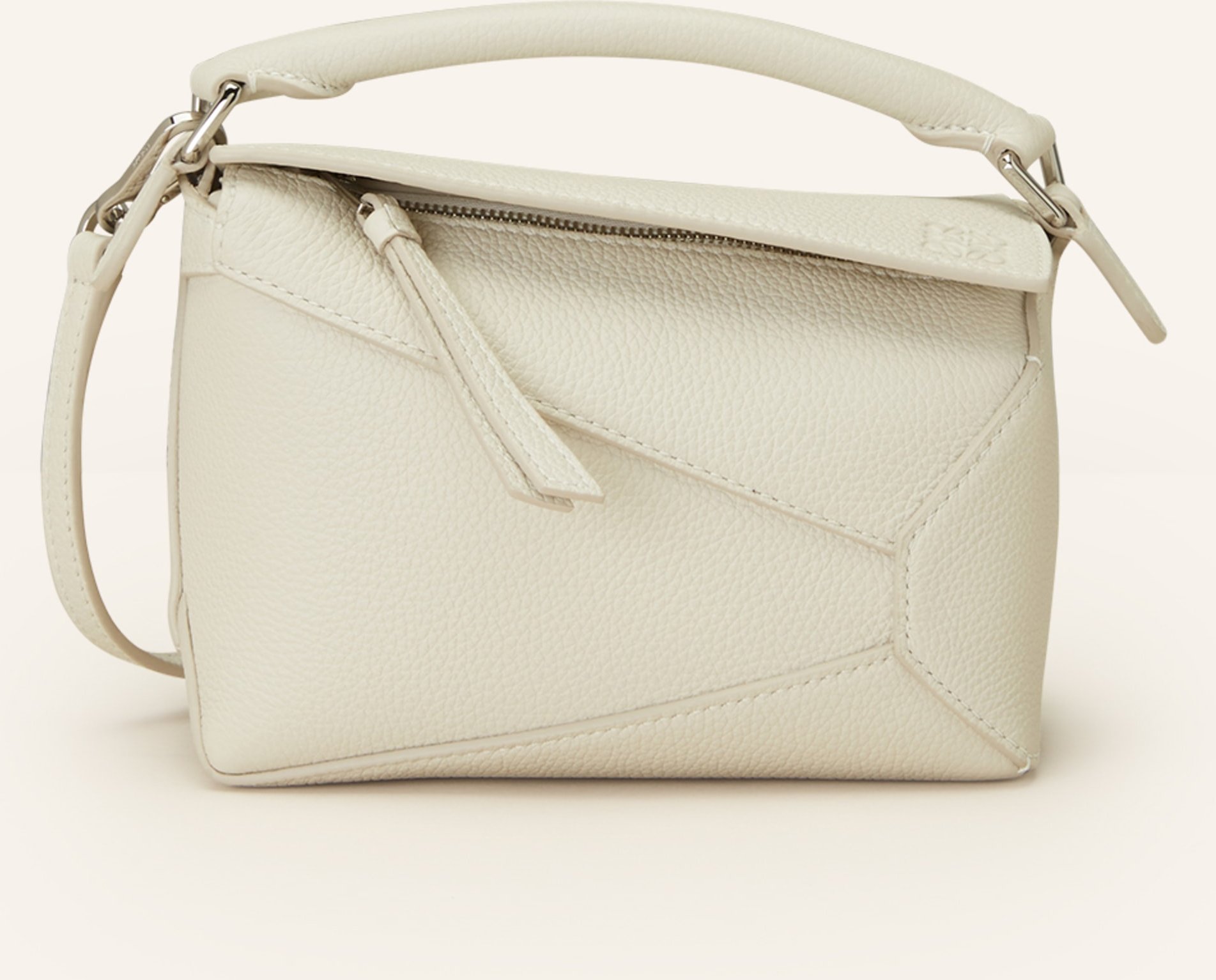 Loewe Umhängetasche Puzzle Edge Mini weiss