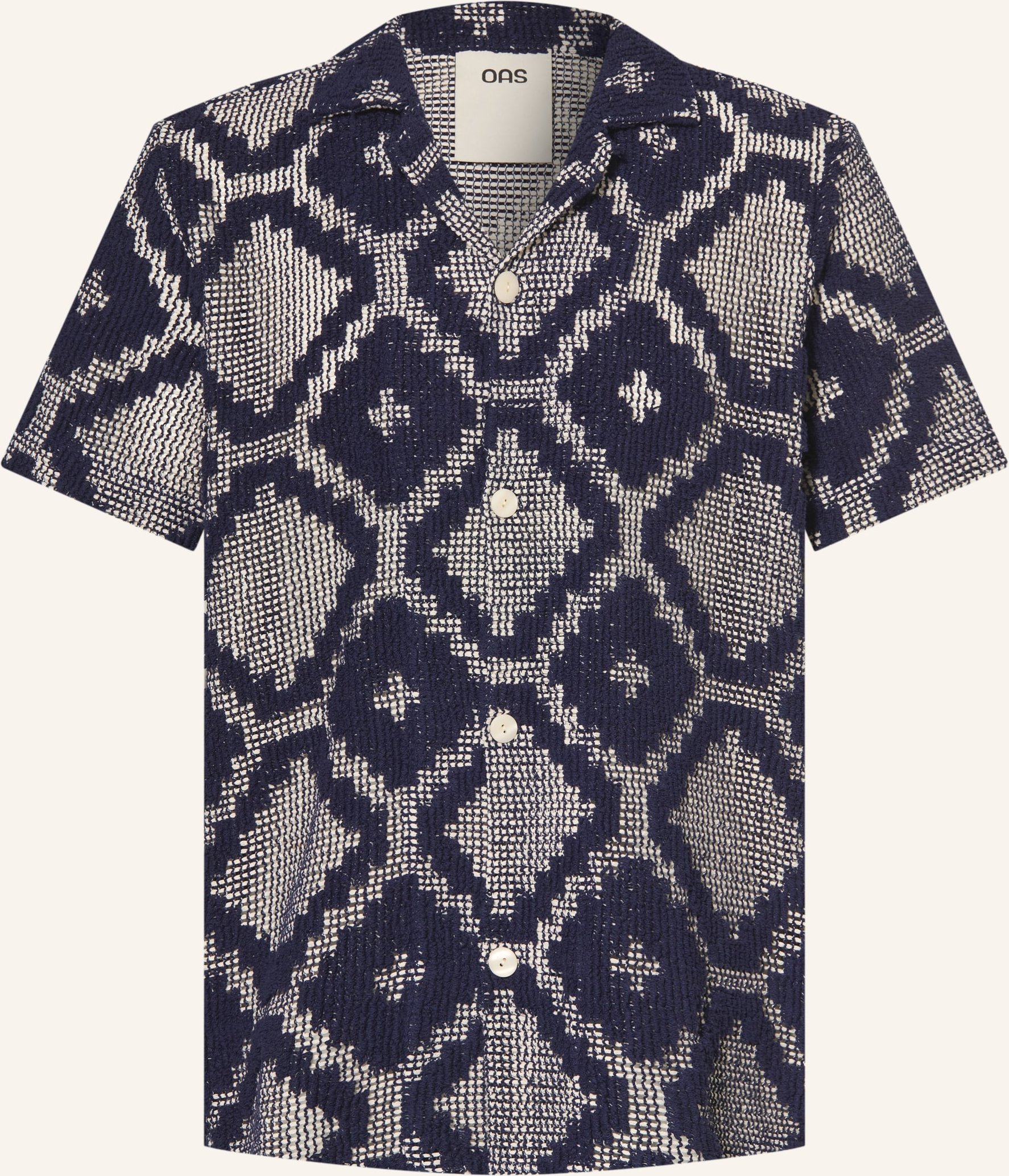 Oas Resorthemd Regular Fit blau