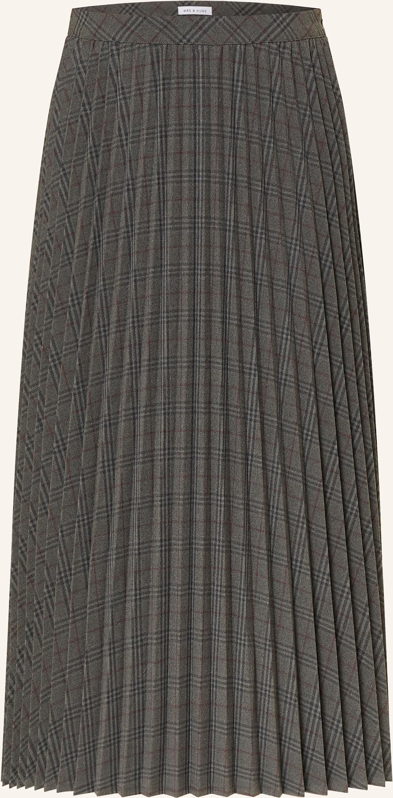 Mrs & Hugs Plisseerock grau