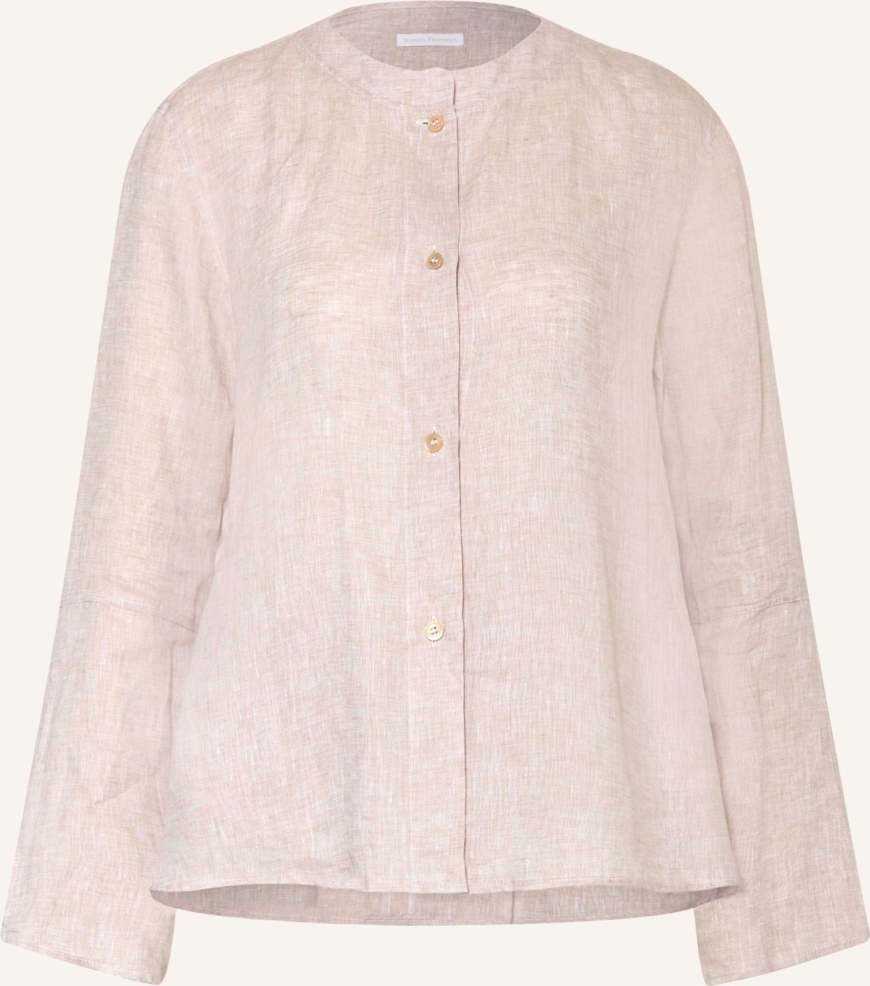 Robert Friedman Leinenbluse beige