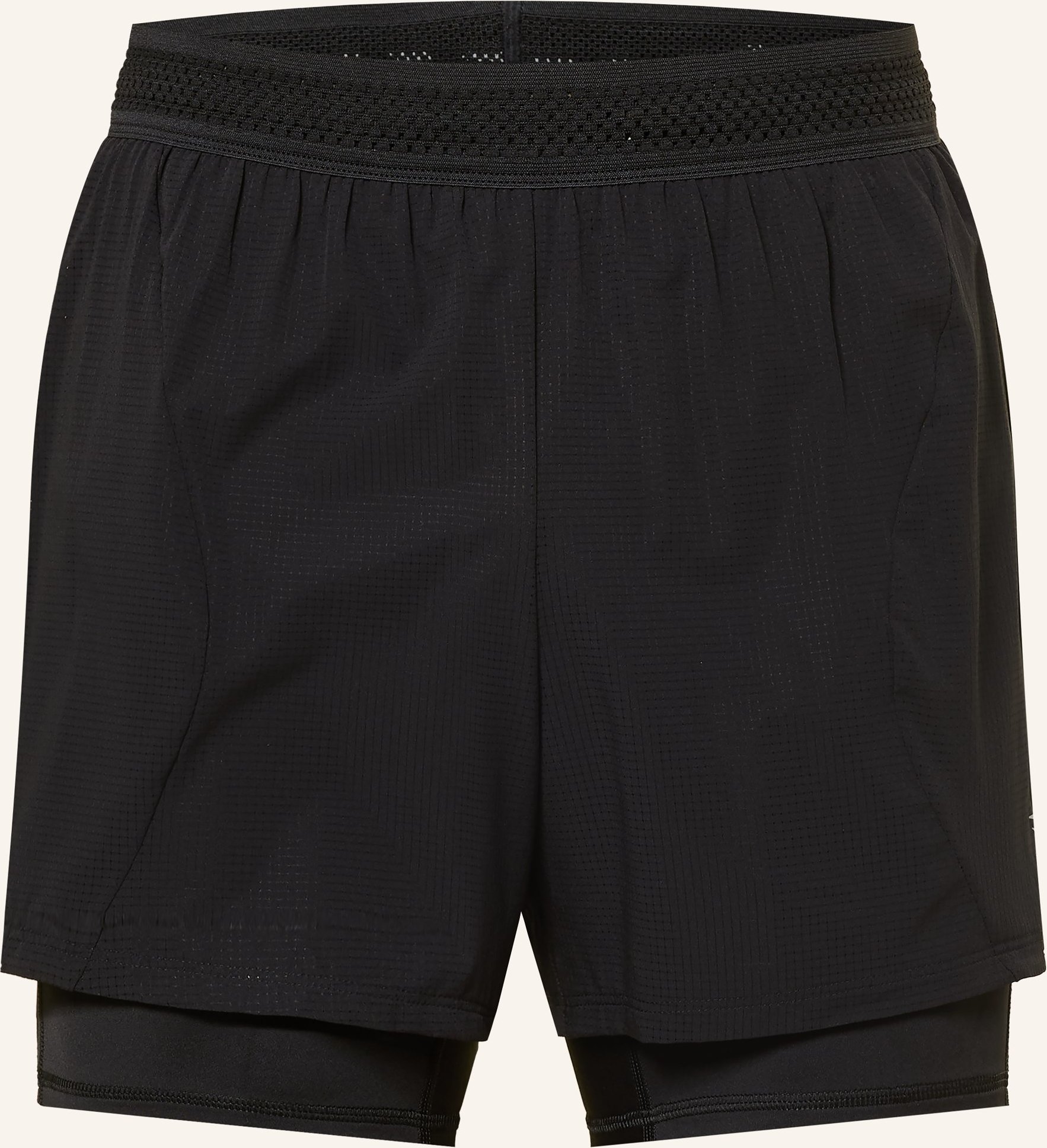 Gymshark 2-In-1-Laufshorts Better Level schwarz