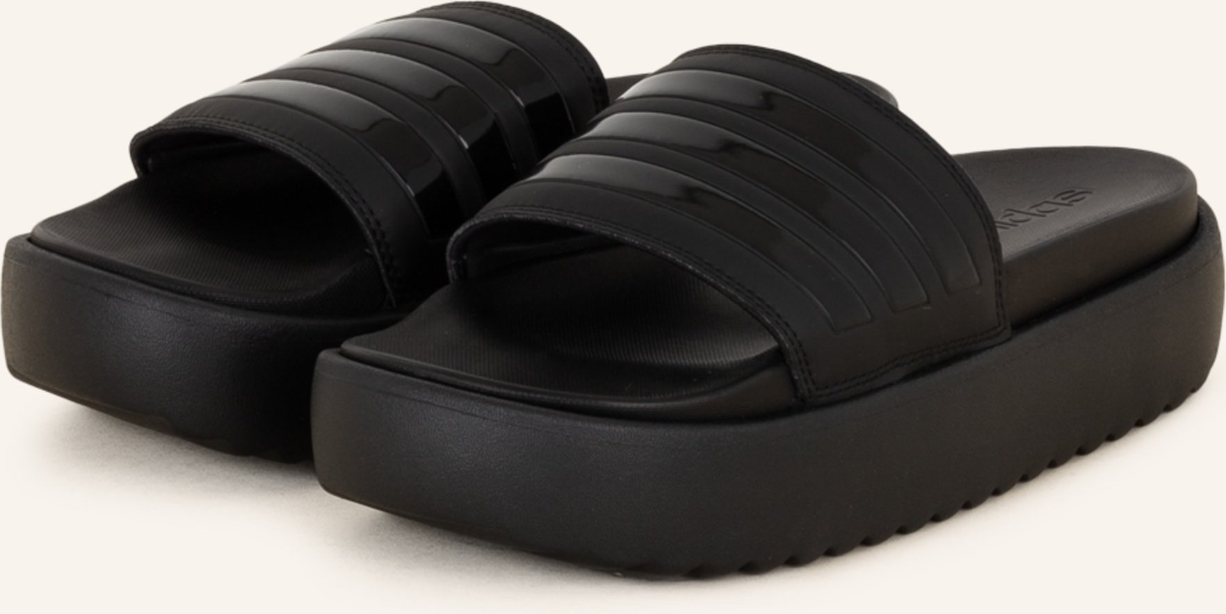 Thumbnail - Adidas Plateau-Pantoletten Adilette Platform schwarz