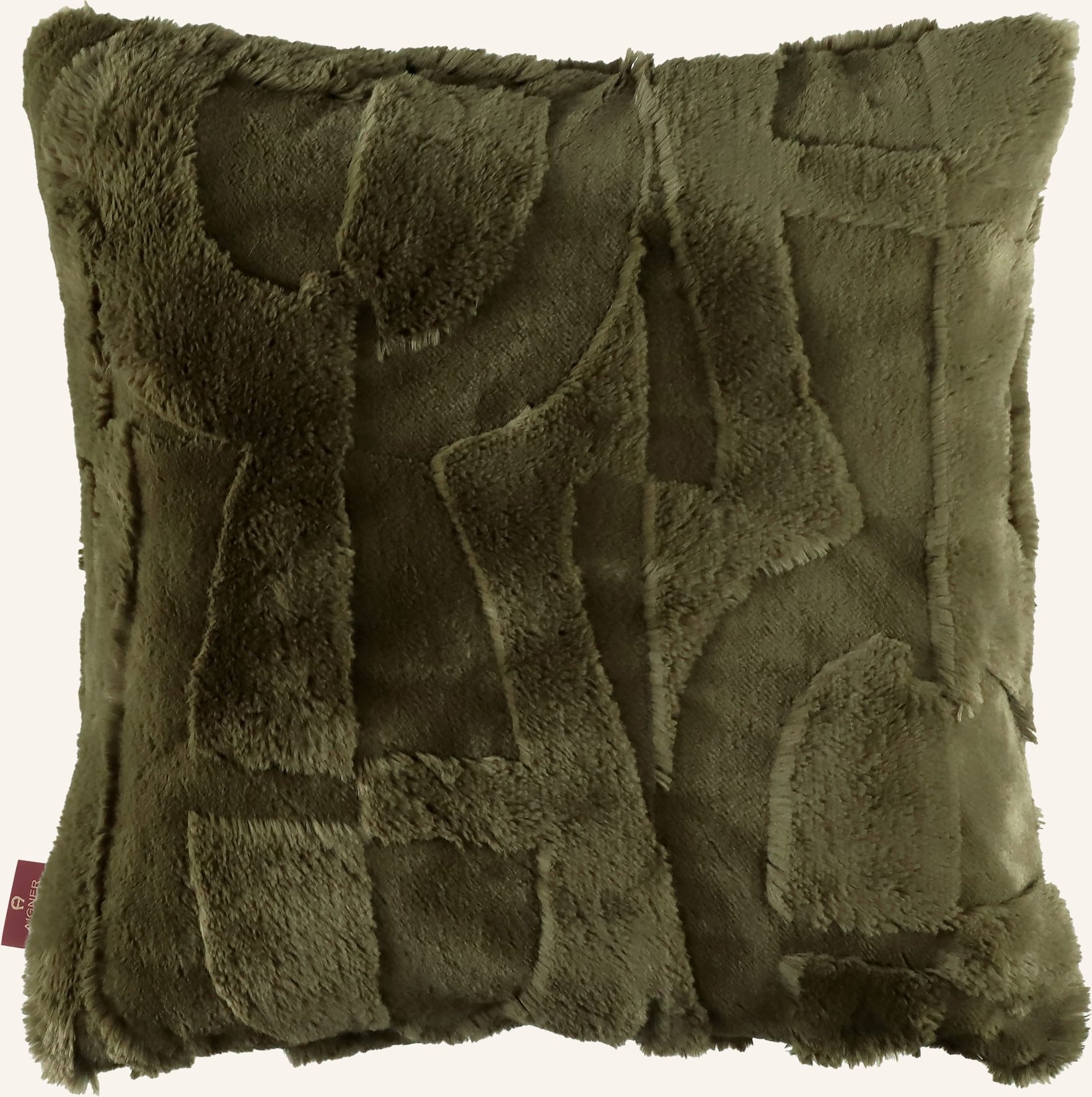 Aigner Kunstfell-Dekokissenhülle A-Serenity gruen
