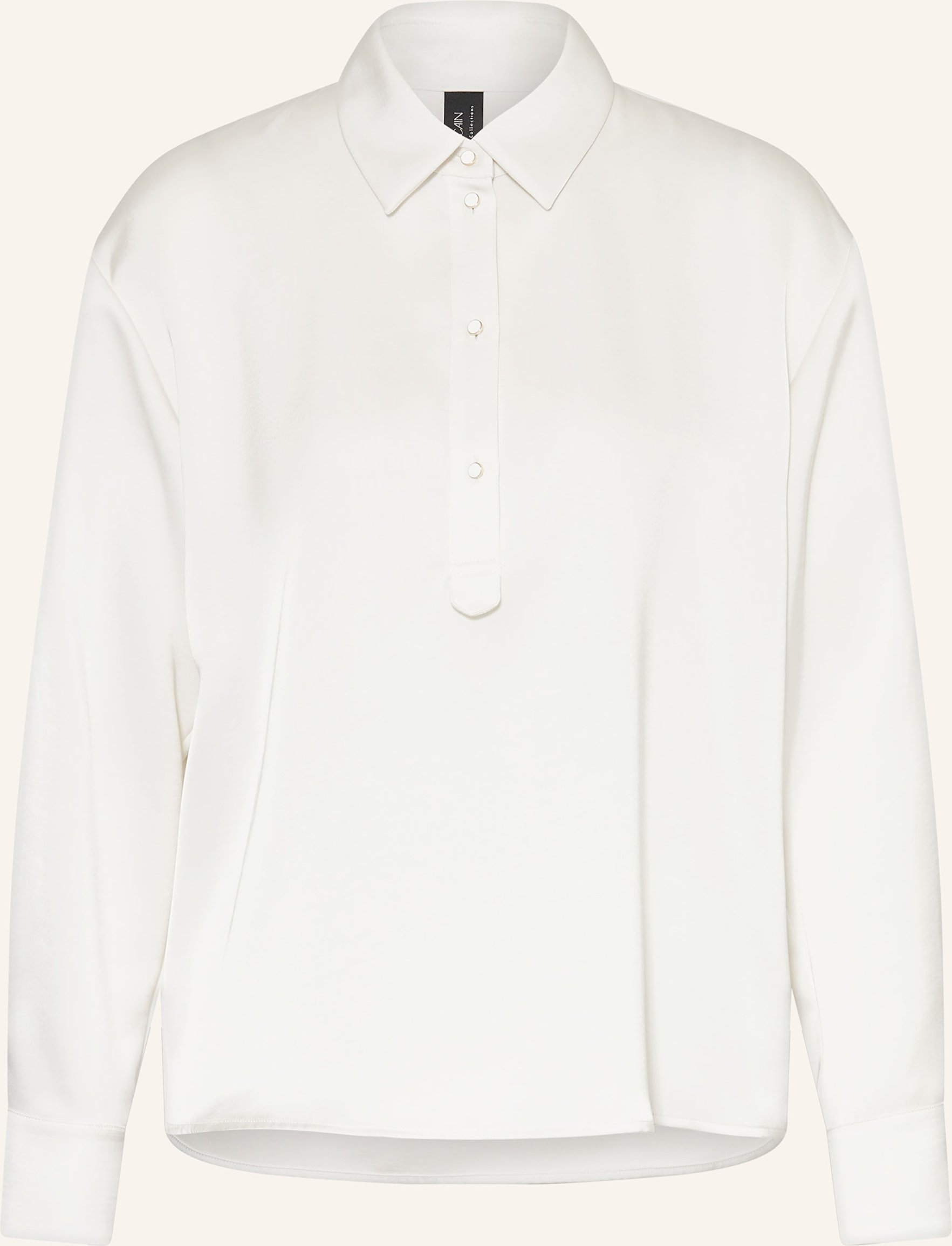Marc Cain Hemdbluse Volant weiss