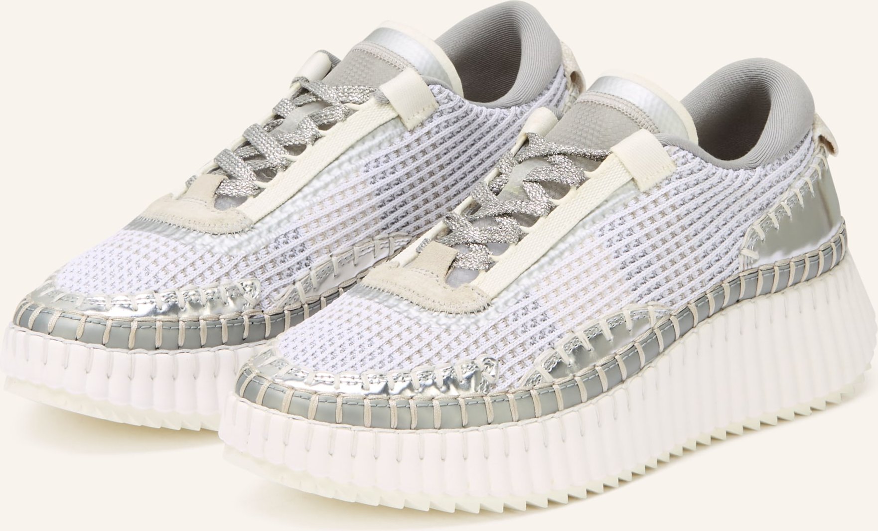 Chloé Sneaker Nama silber