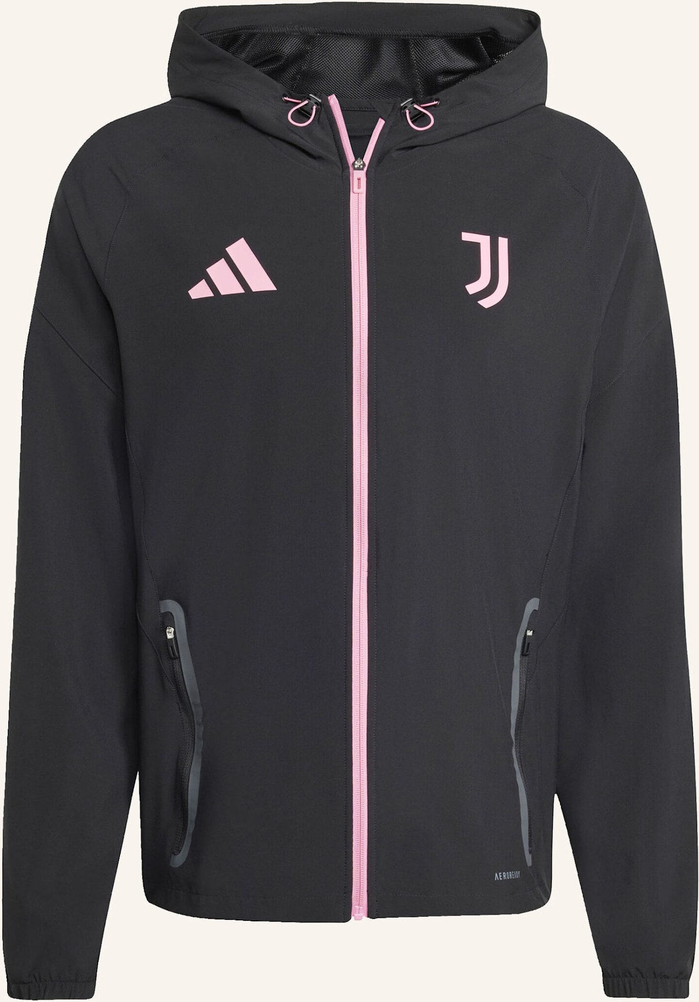 Adidas Juventus Turin Tiro 25 Competition Vis Tech Travel Jacke schwarz