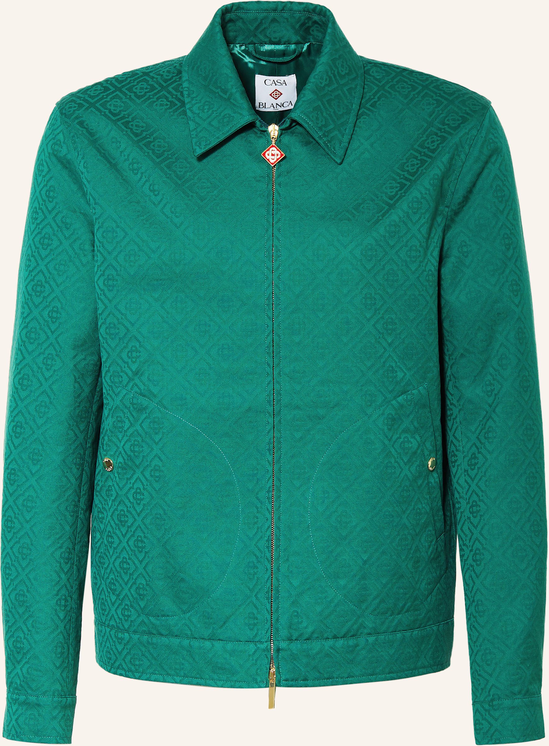 Casablanca Jacquard-Jacke gruen