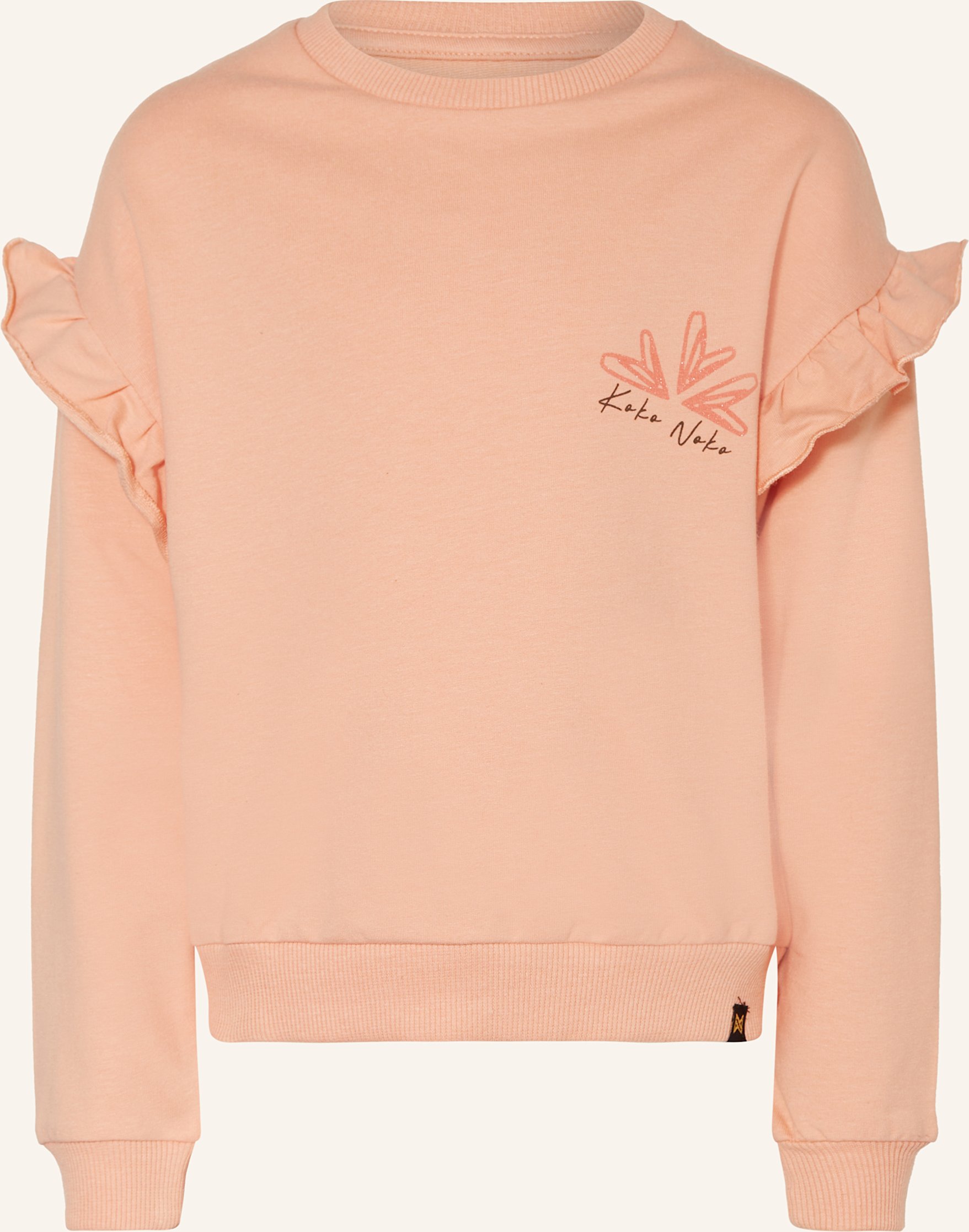 Koko Noko Sweatshirt Mit Volants rosa
