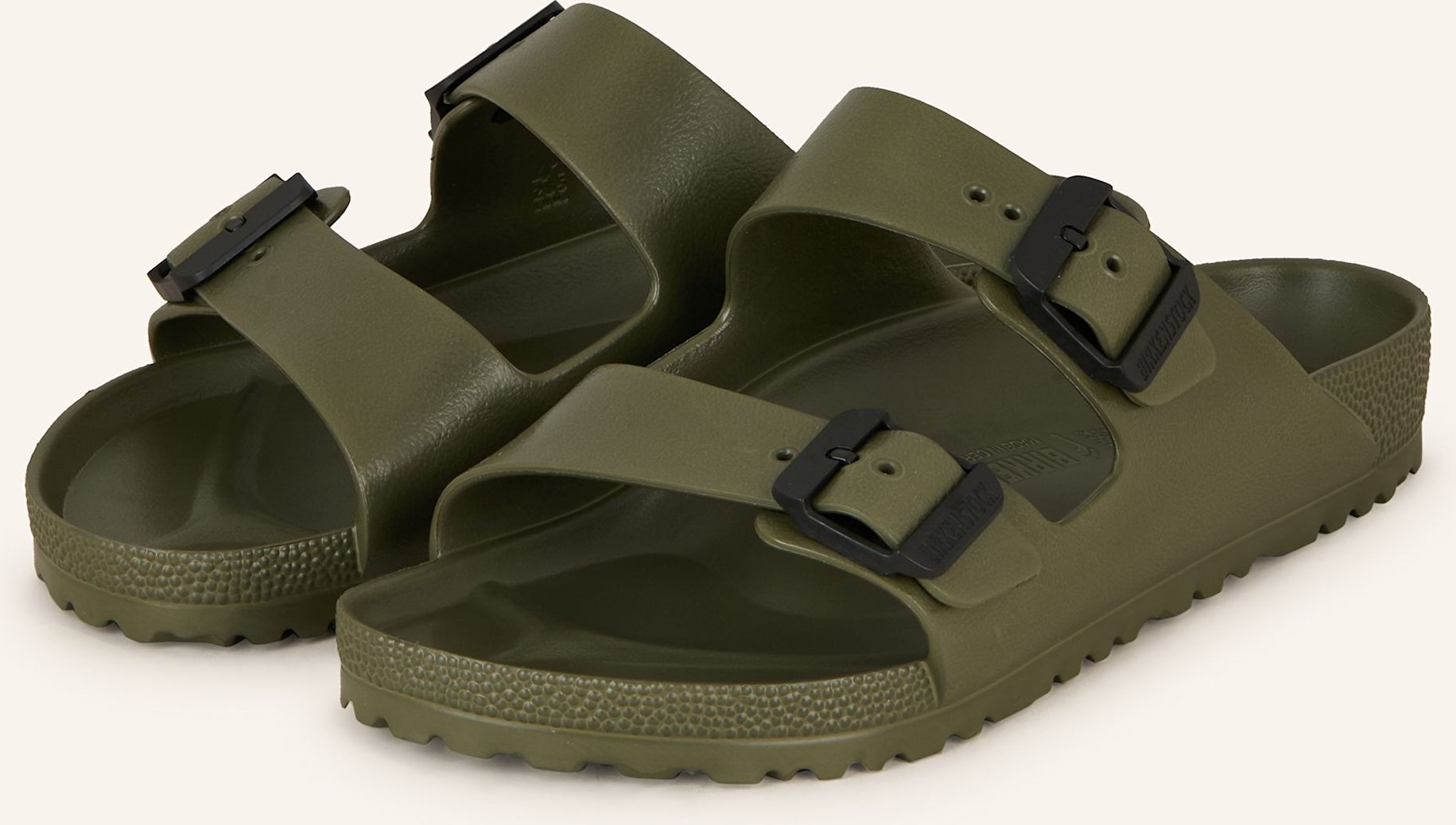 Birkenstock Pantoletten Arizona Stealth Buckle gruen