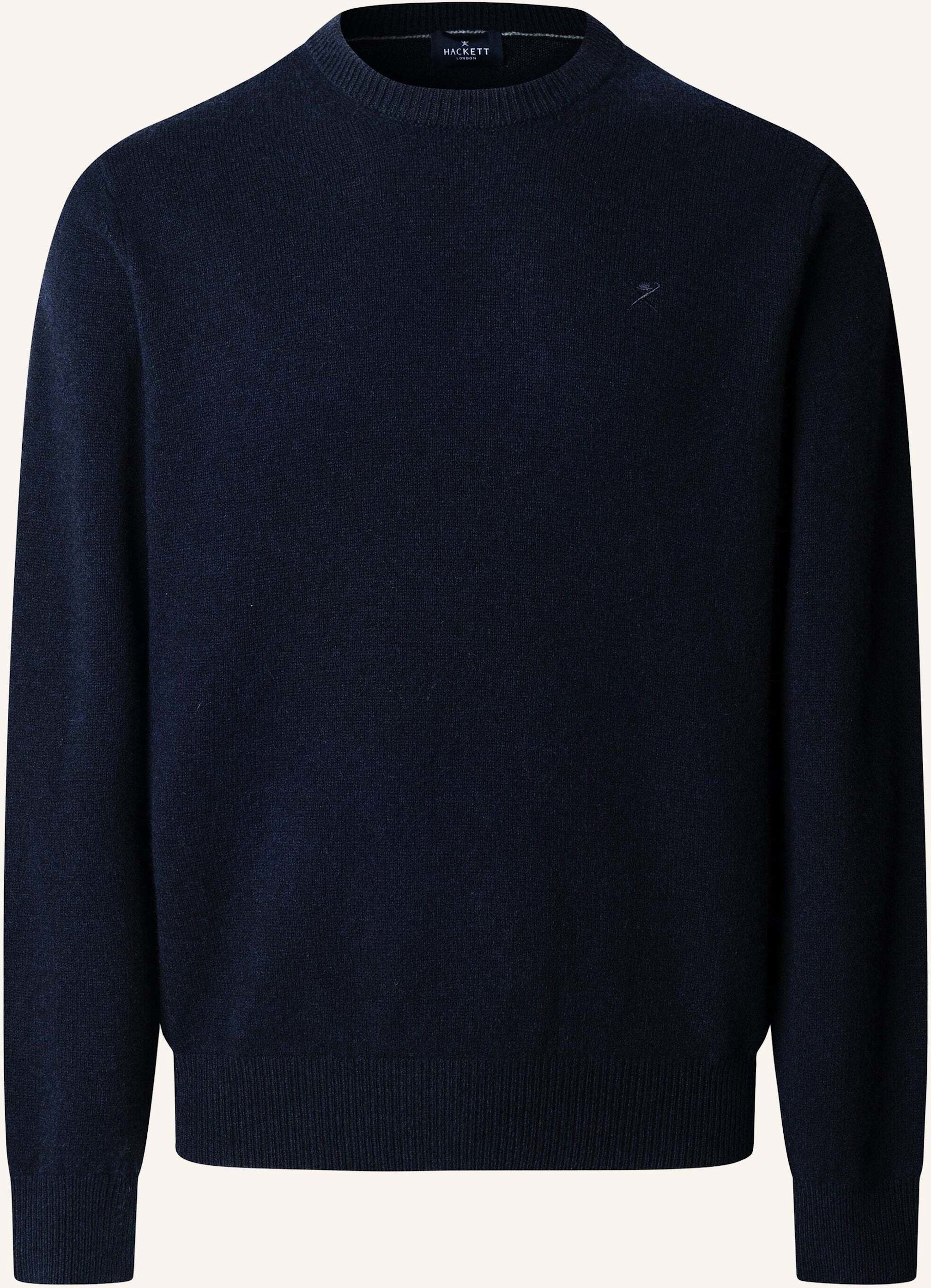 Hackett London Pullover Lambswool Crew blau