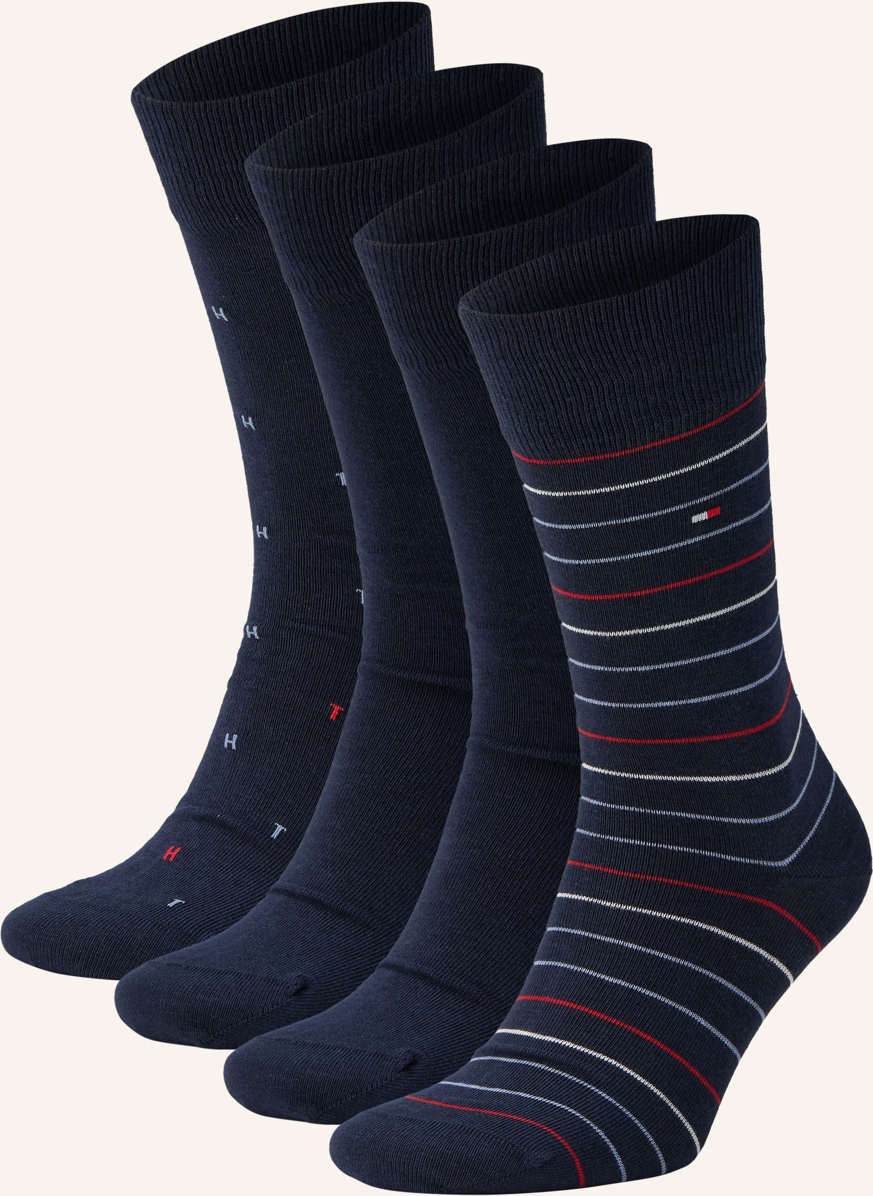 Tommy Hilfiger 4er-Pack Socken Mit Geschenkbox blau
