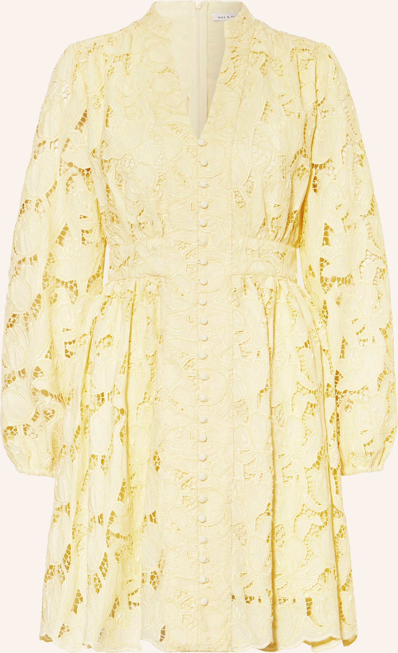 Mrs & Hugs Spitzenkleid gelb