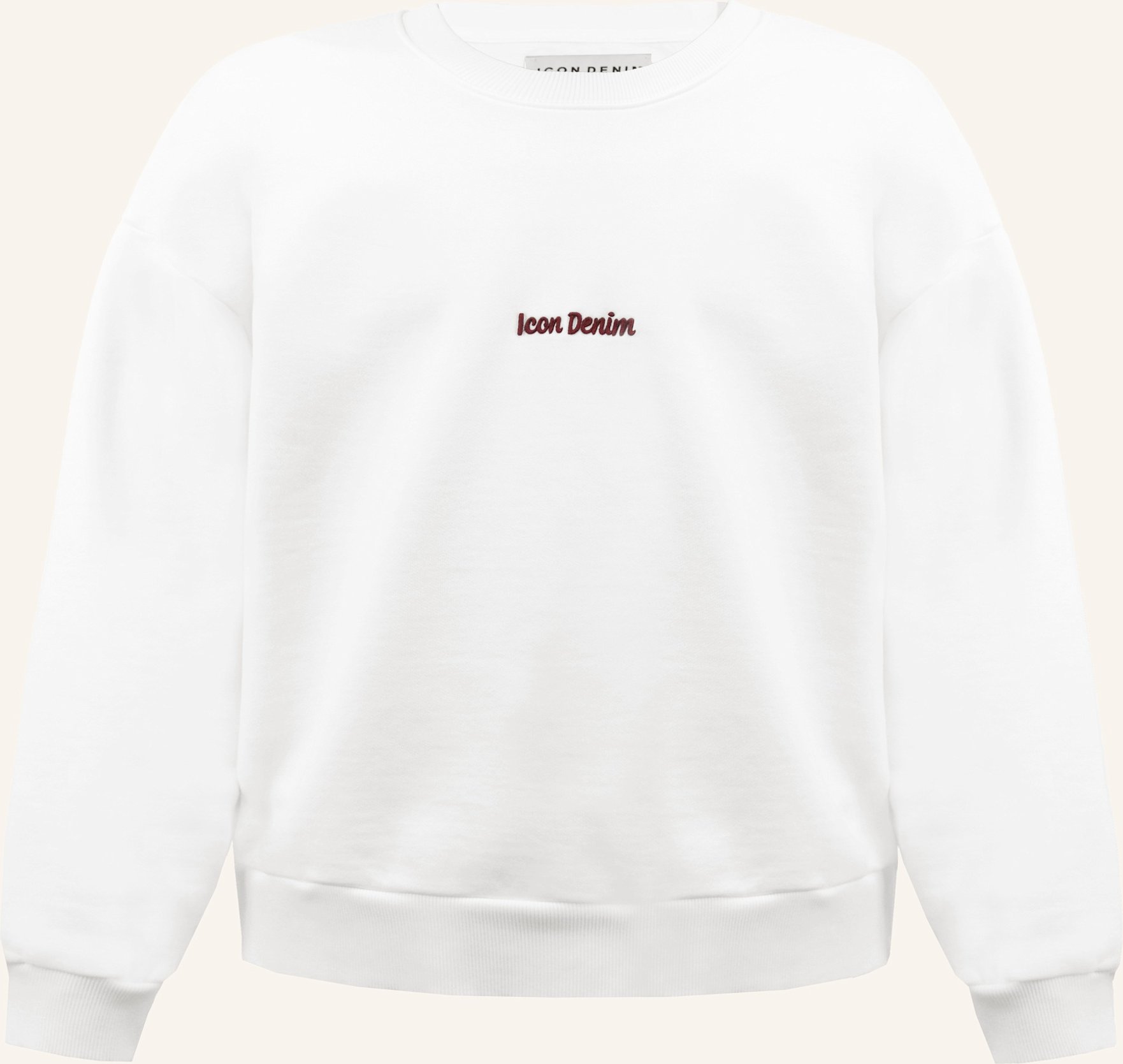 Icon Denim Sweatshirt Fitz weiss