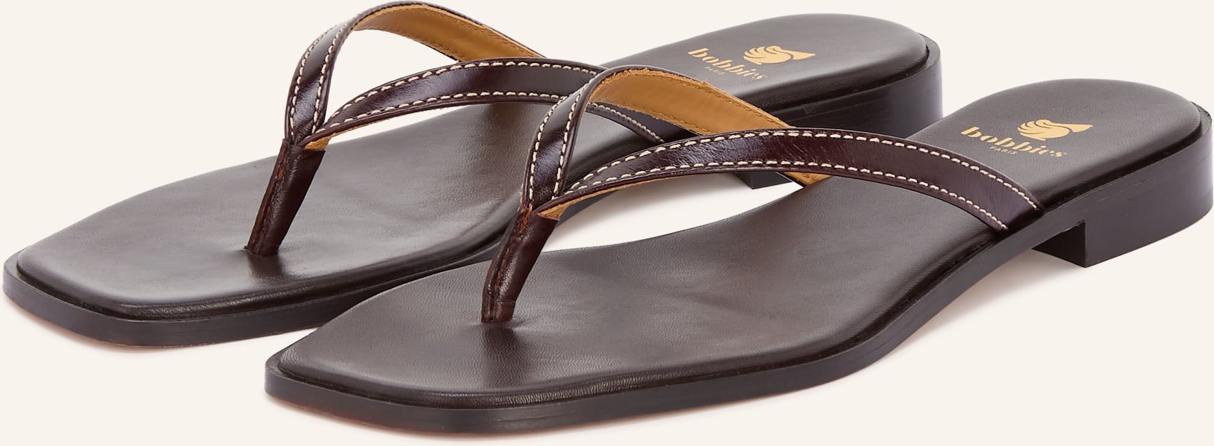 Bobbies Zehentrenner Sol braun