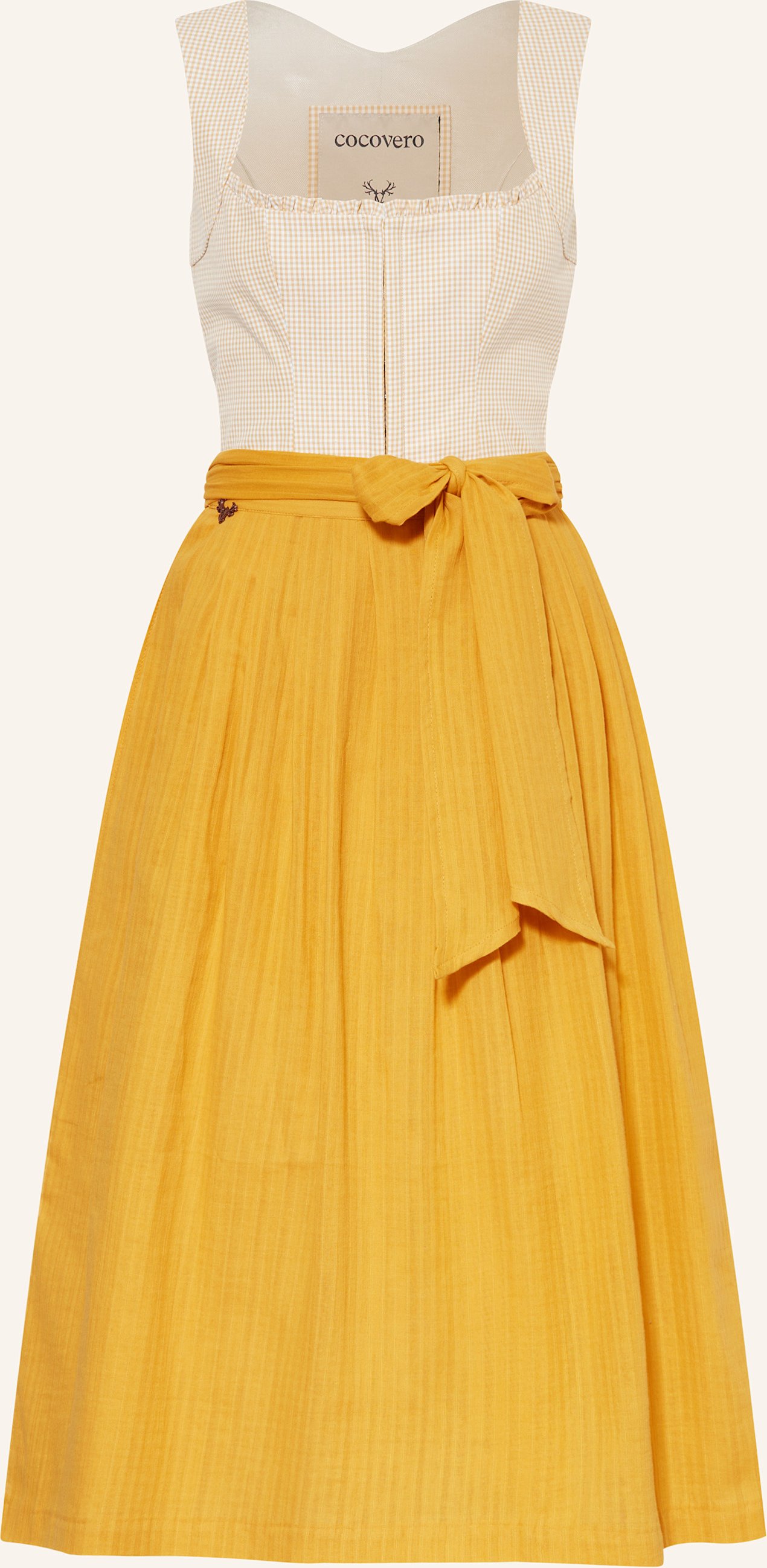 Cocovero Jeansdirndl Hermine gelb