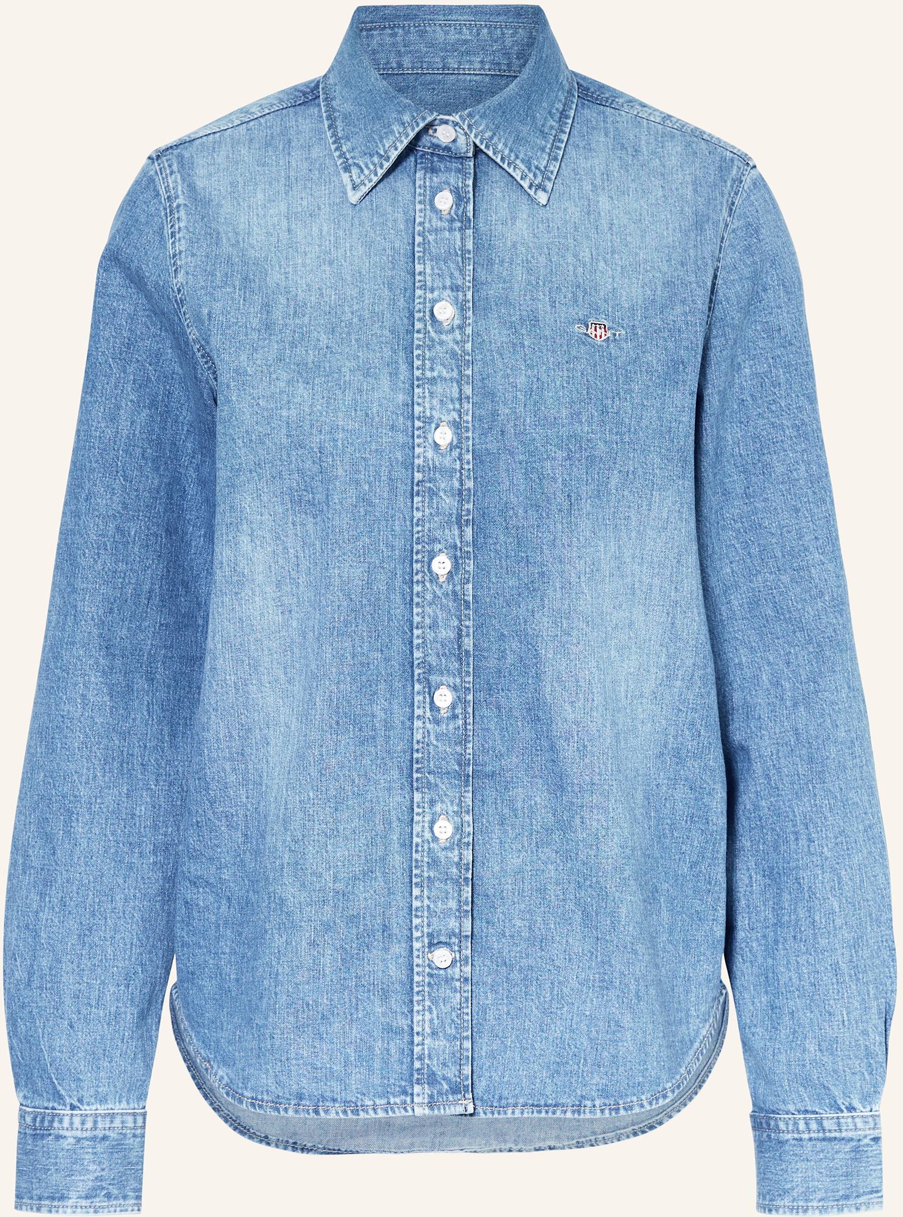 Gant Jeansbluse blau