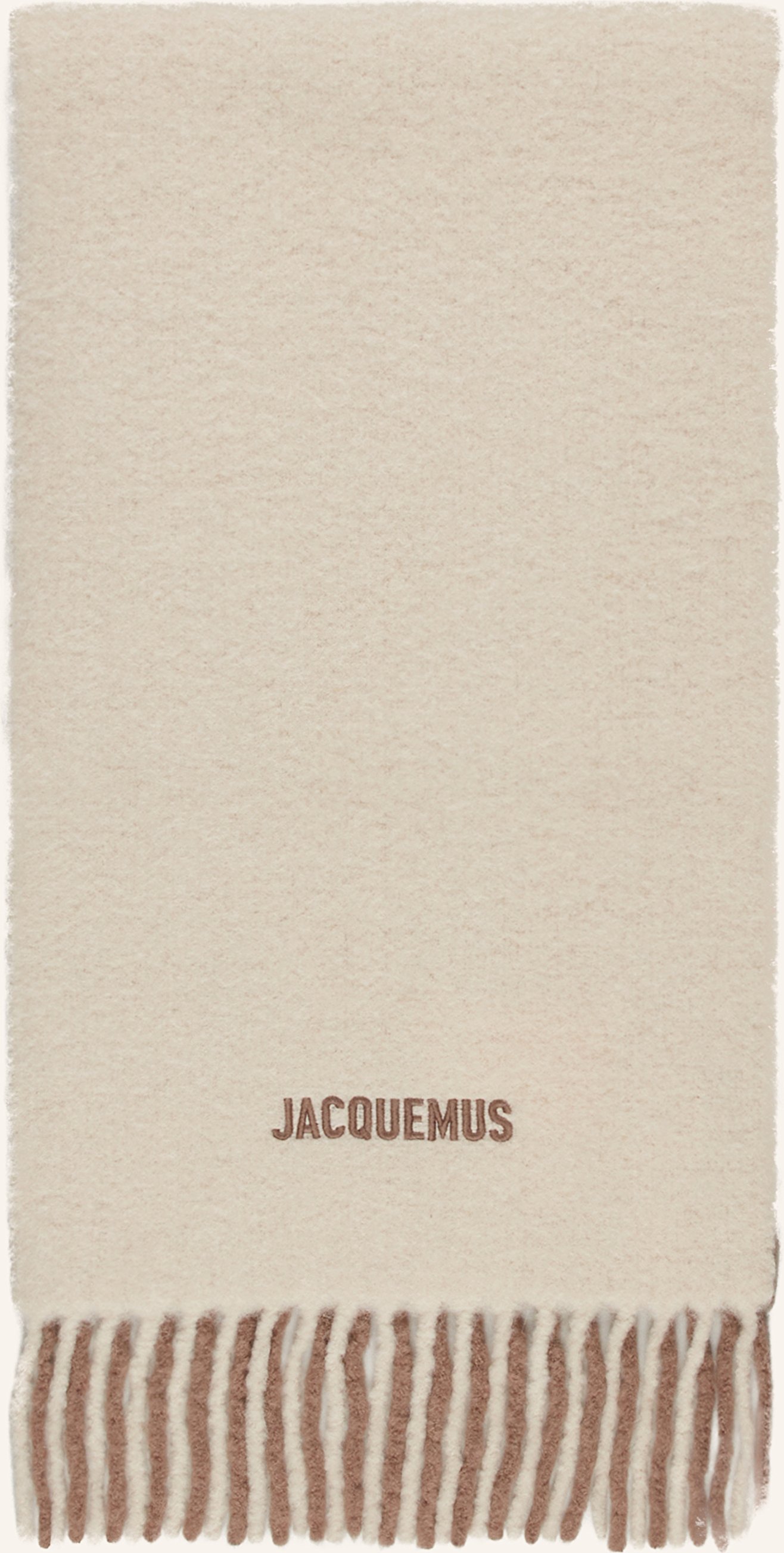 Jacquemus Schal L Echarpe Moisson Aus Alpaka beige