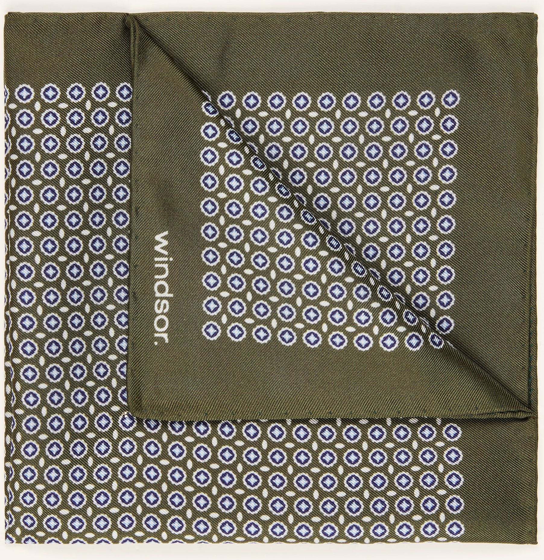 Windsor. Einstecktuch gruen