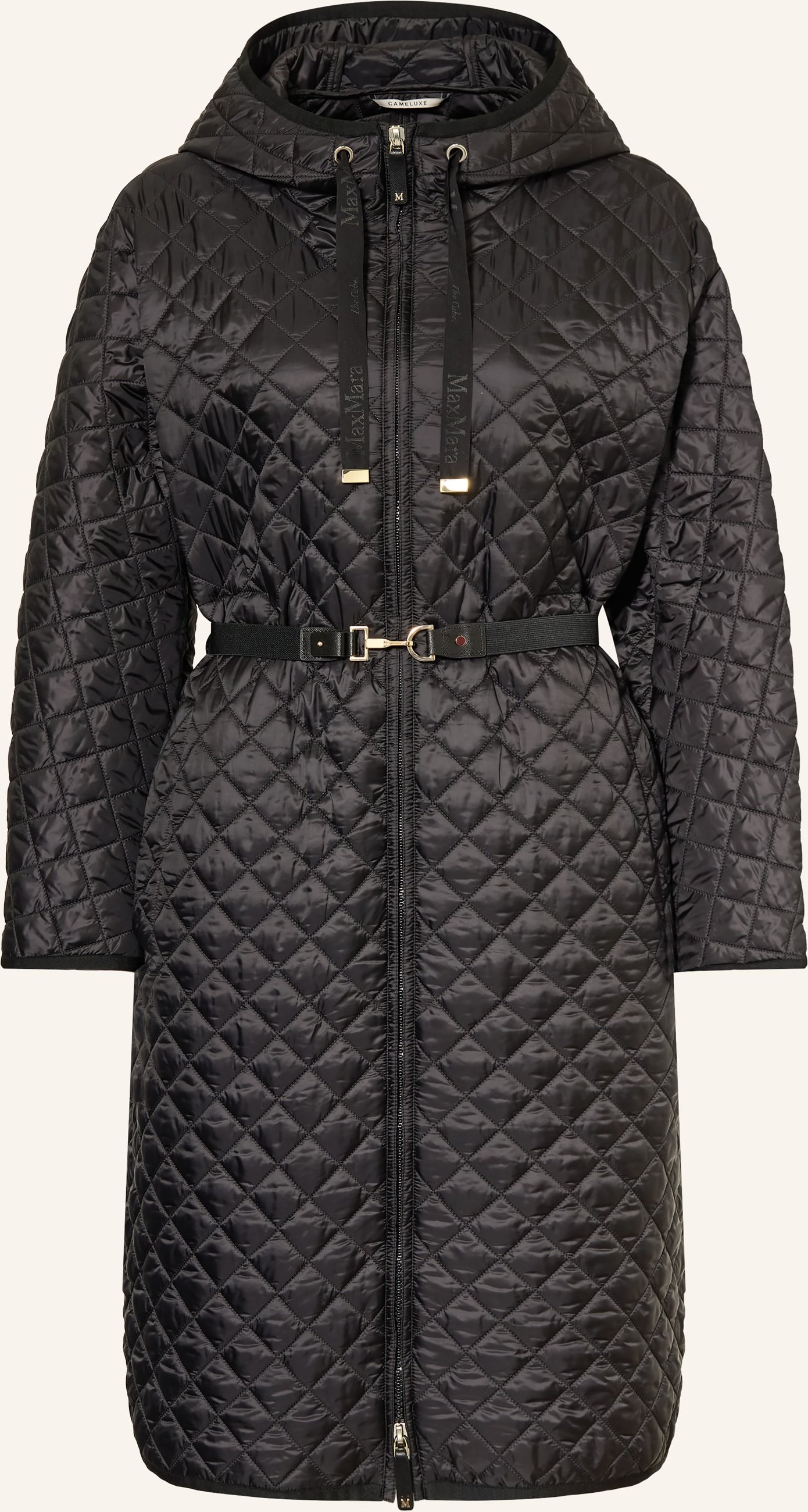 Max Mara The Cube Steppmantel Buono schwarz