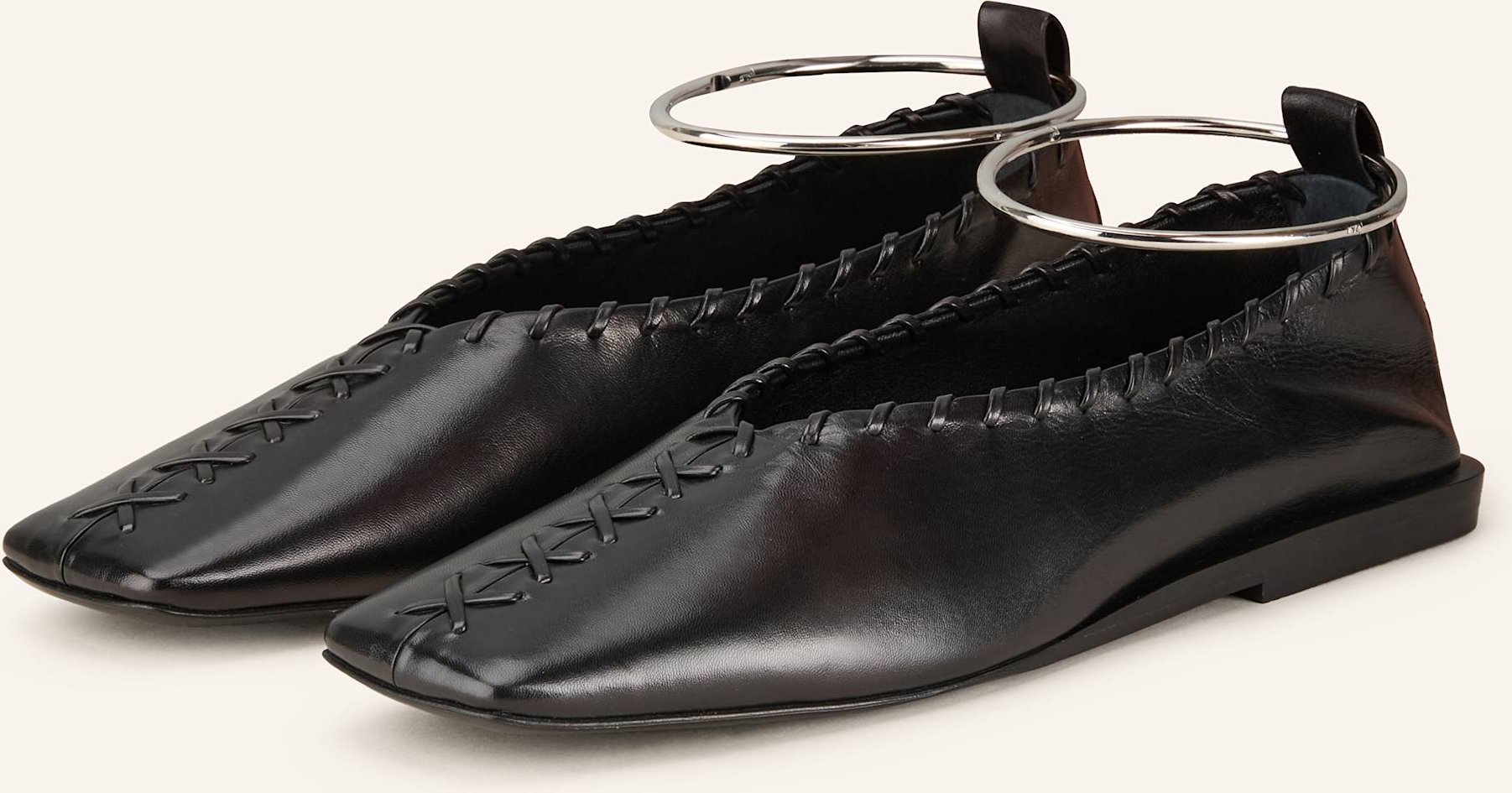 Jil Sander Ballerinas schwarz