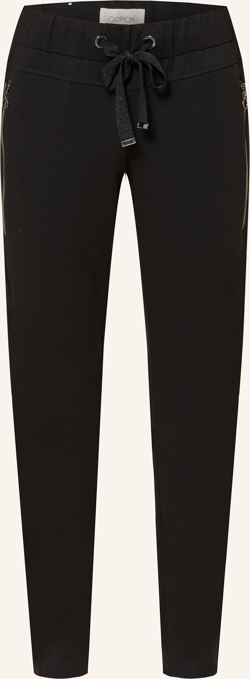 Cartoon Hose Im Jogging-Stil schwarz