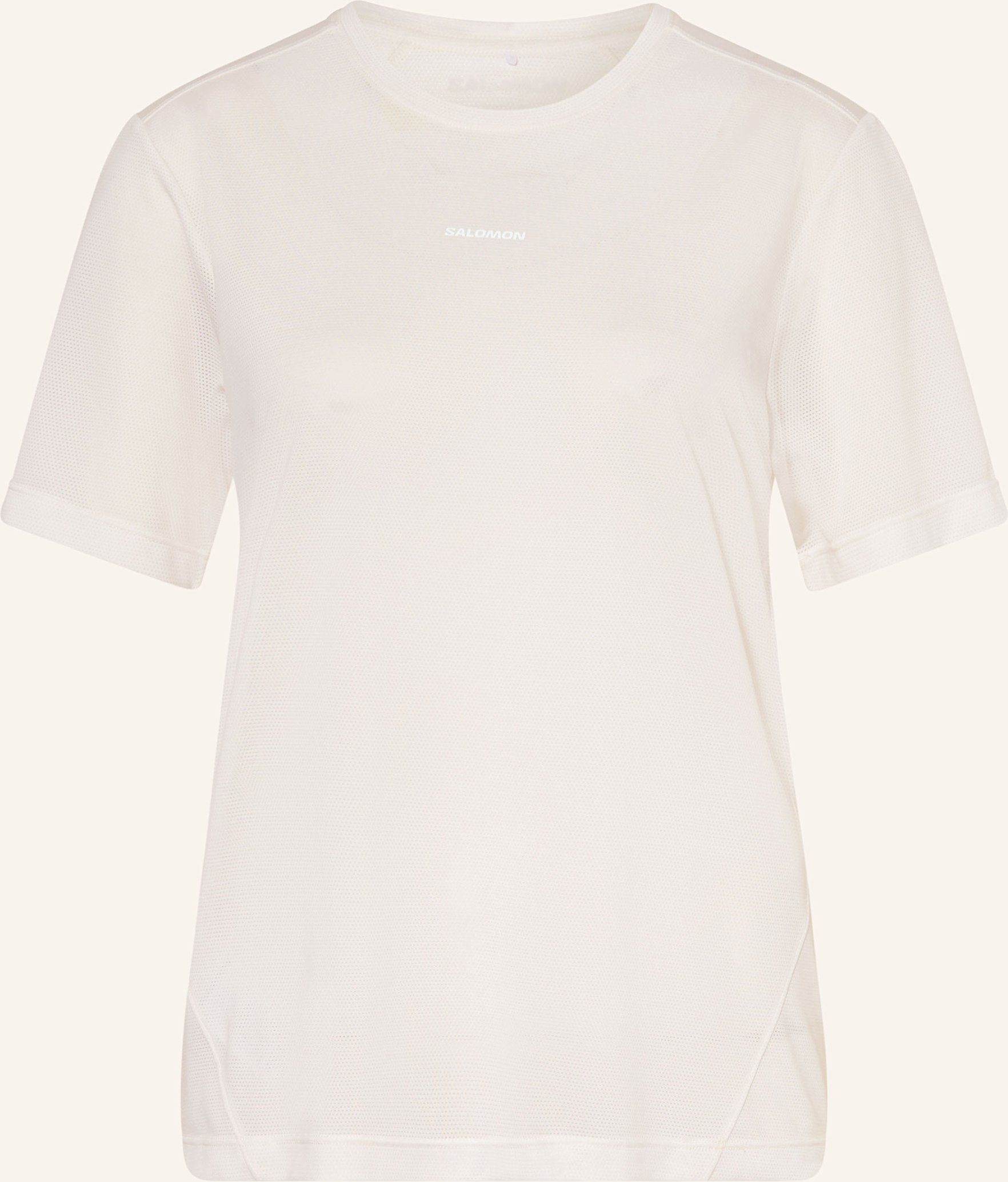 Salomon Laufshirt Shakeout Core weiss