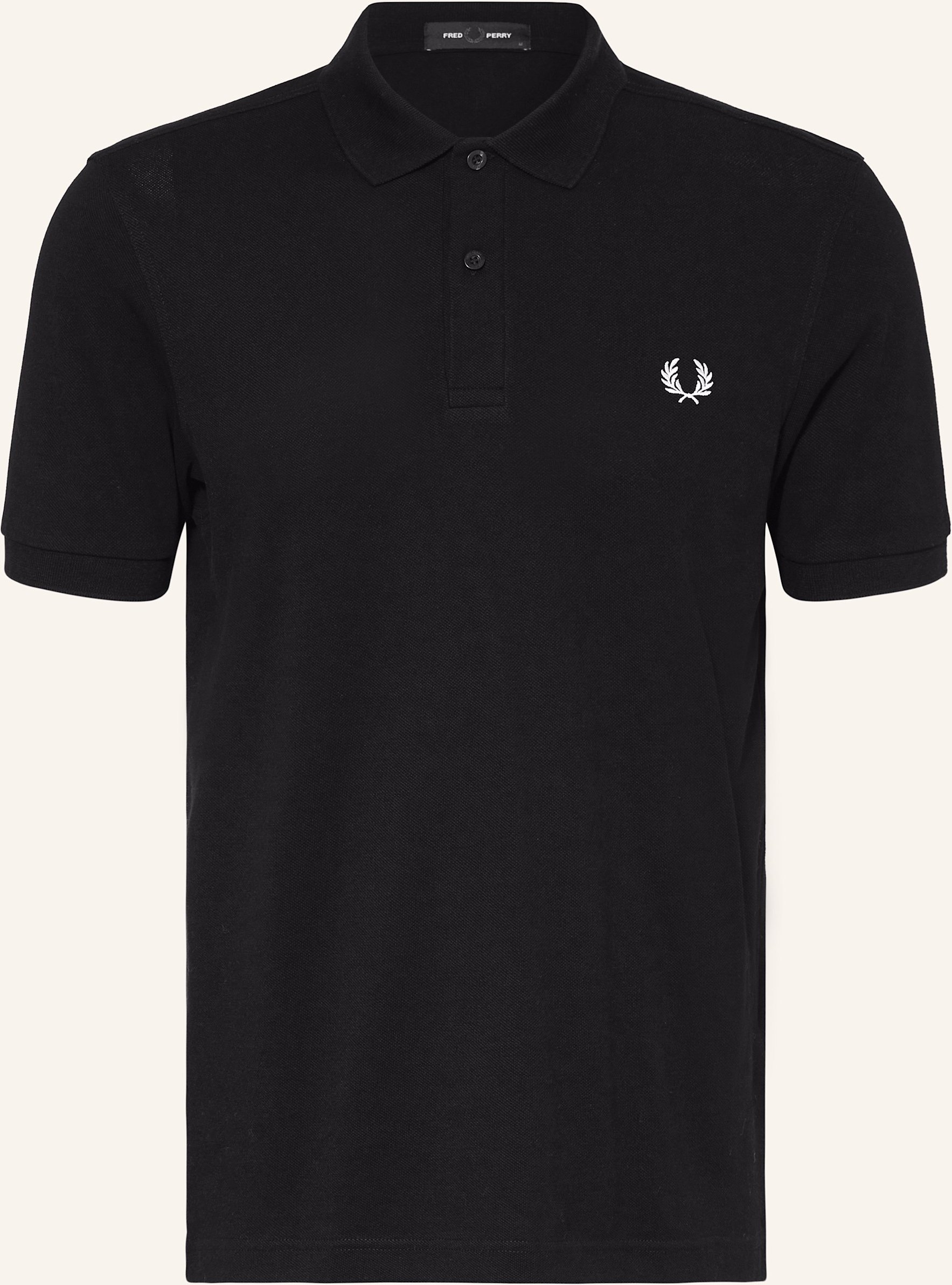 Thumbnail - Fred Perry Piqué-Poloshirt Regular Fit schwarz