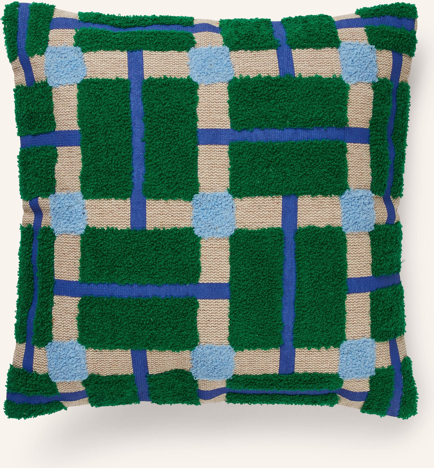 &K Amsterdam Dekokissenhülle Plano gruen