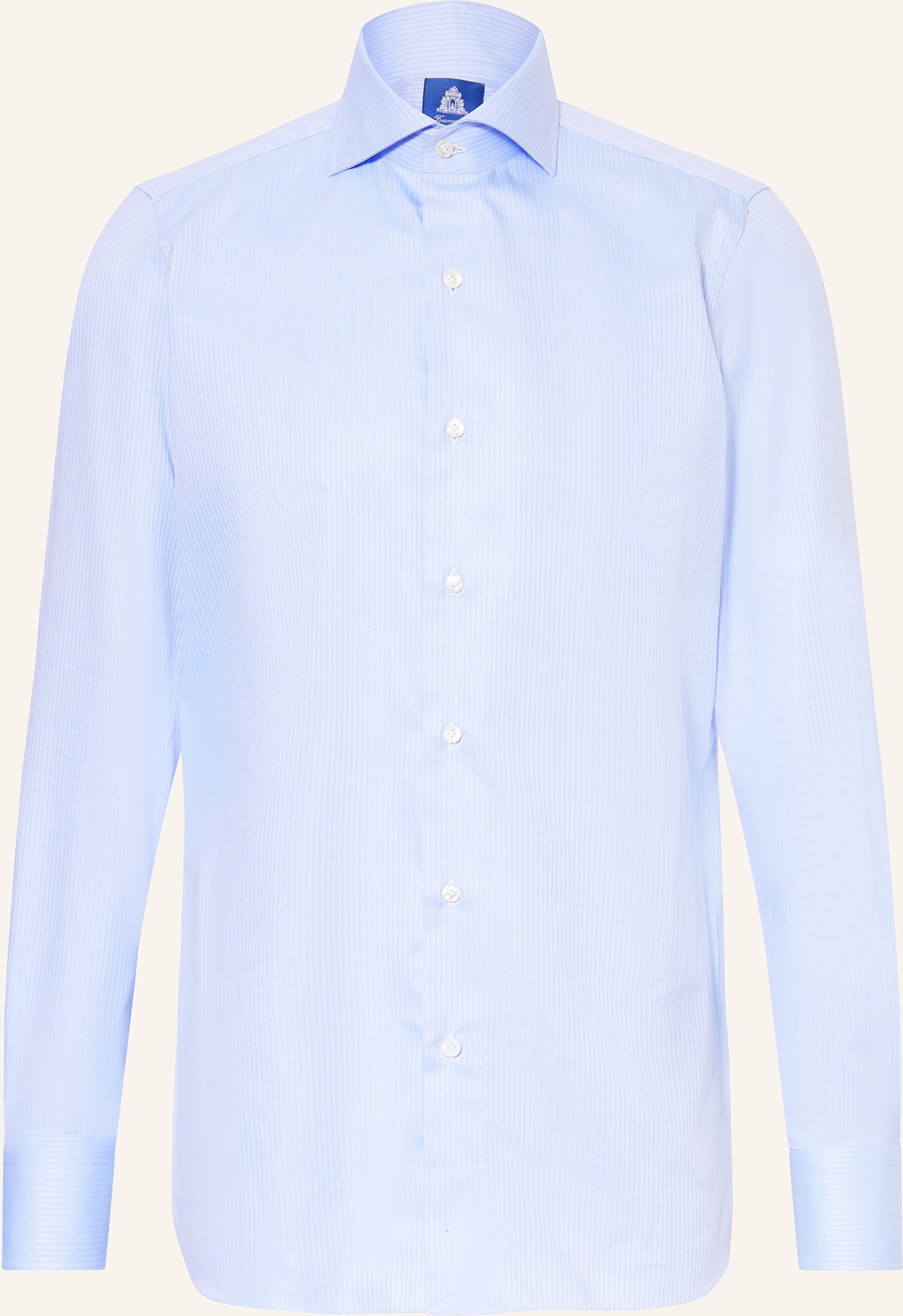 Thumbnail - Finamore 1925 Hemd Napoli Regular Fit blau