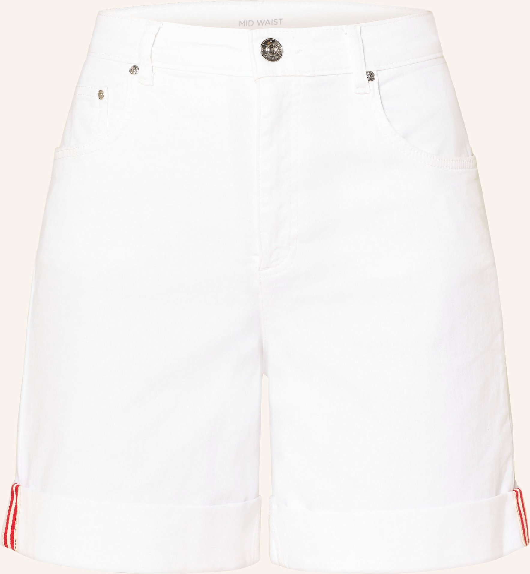 Oui Jeansshorts weiss