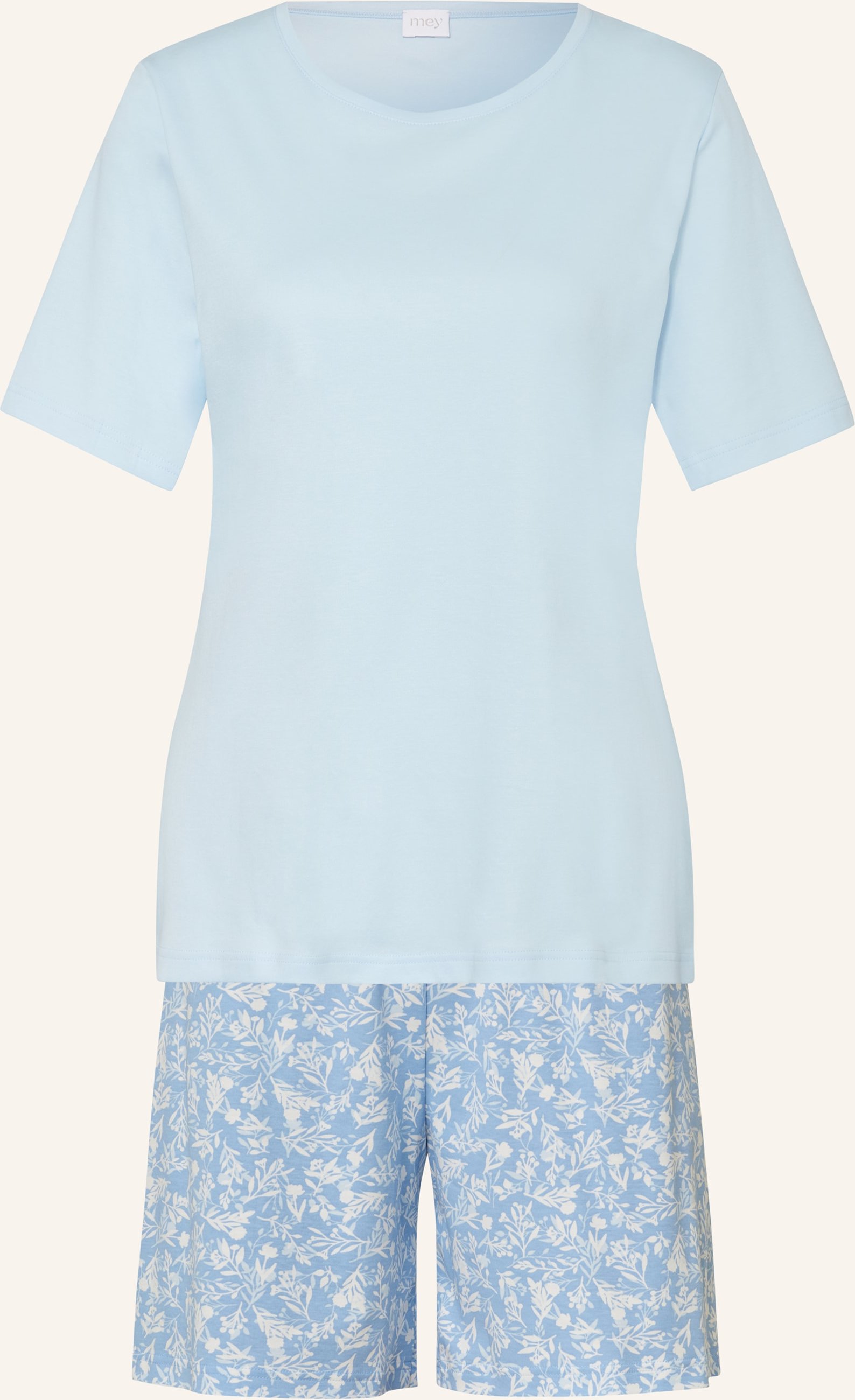Mey Shorty-Schlafanzug Serie Flower Meadow blau